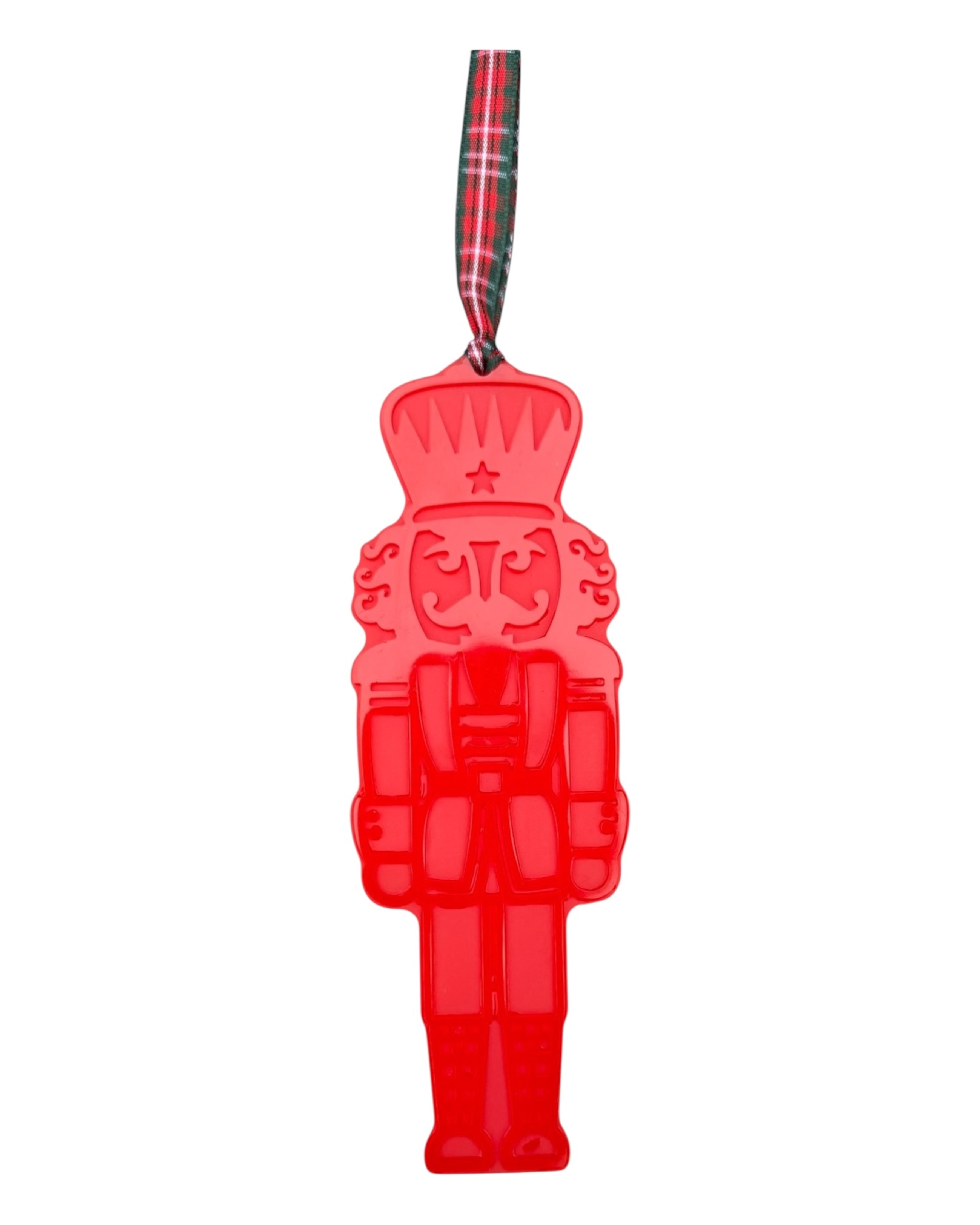 Casse-noisette Benedict en résine époxy rouge, grand ornement de Noël à suspendre pour une déco festive et chaleureuse. Lolie'z