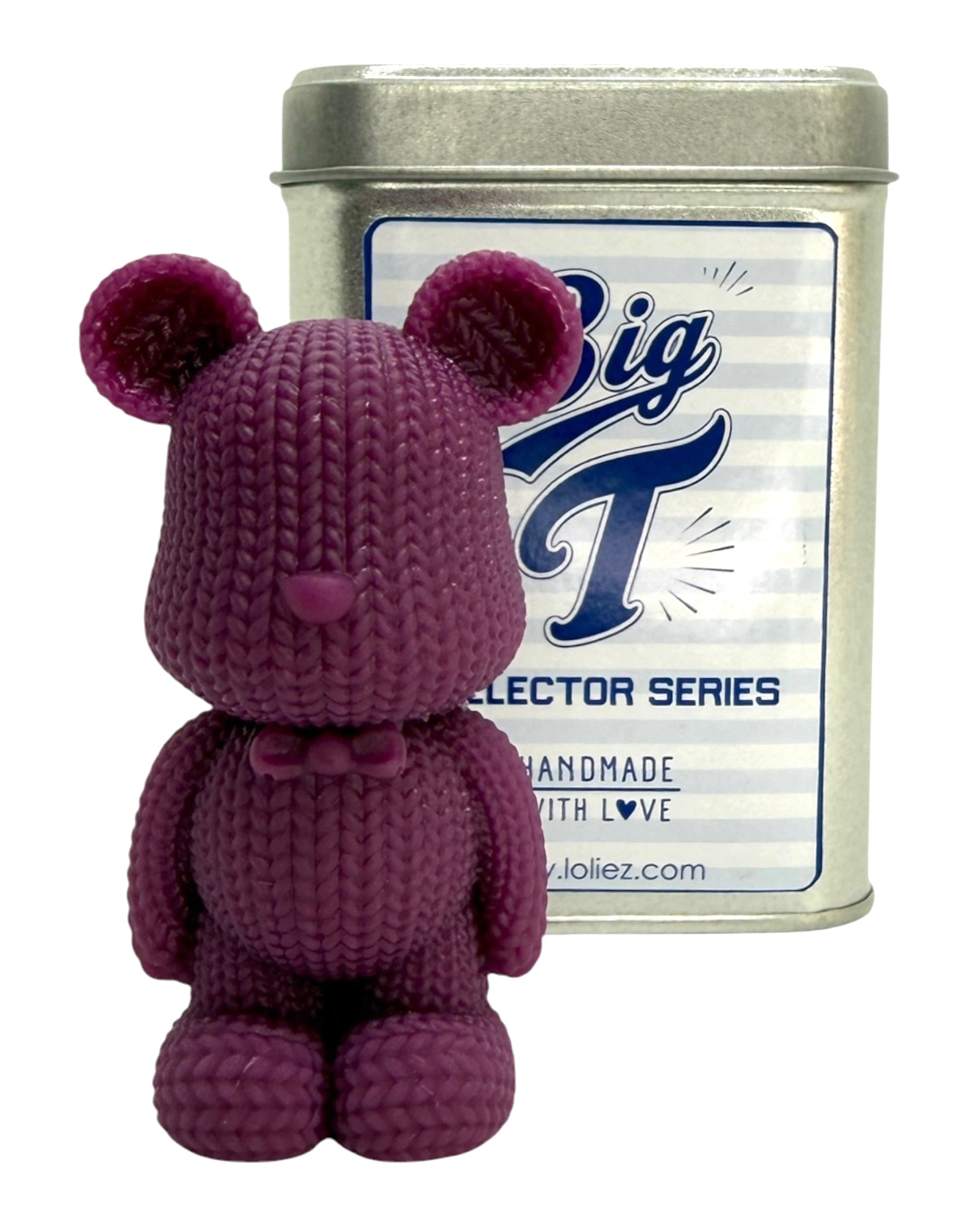 Big T Berry Crush, figurine décorative violette fabriquée à la main en résine époxy avec sa boîte collector numérotée.