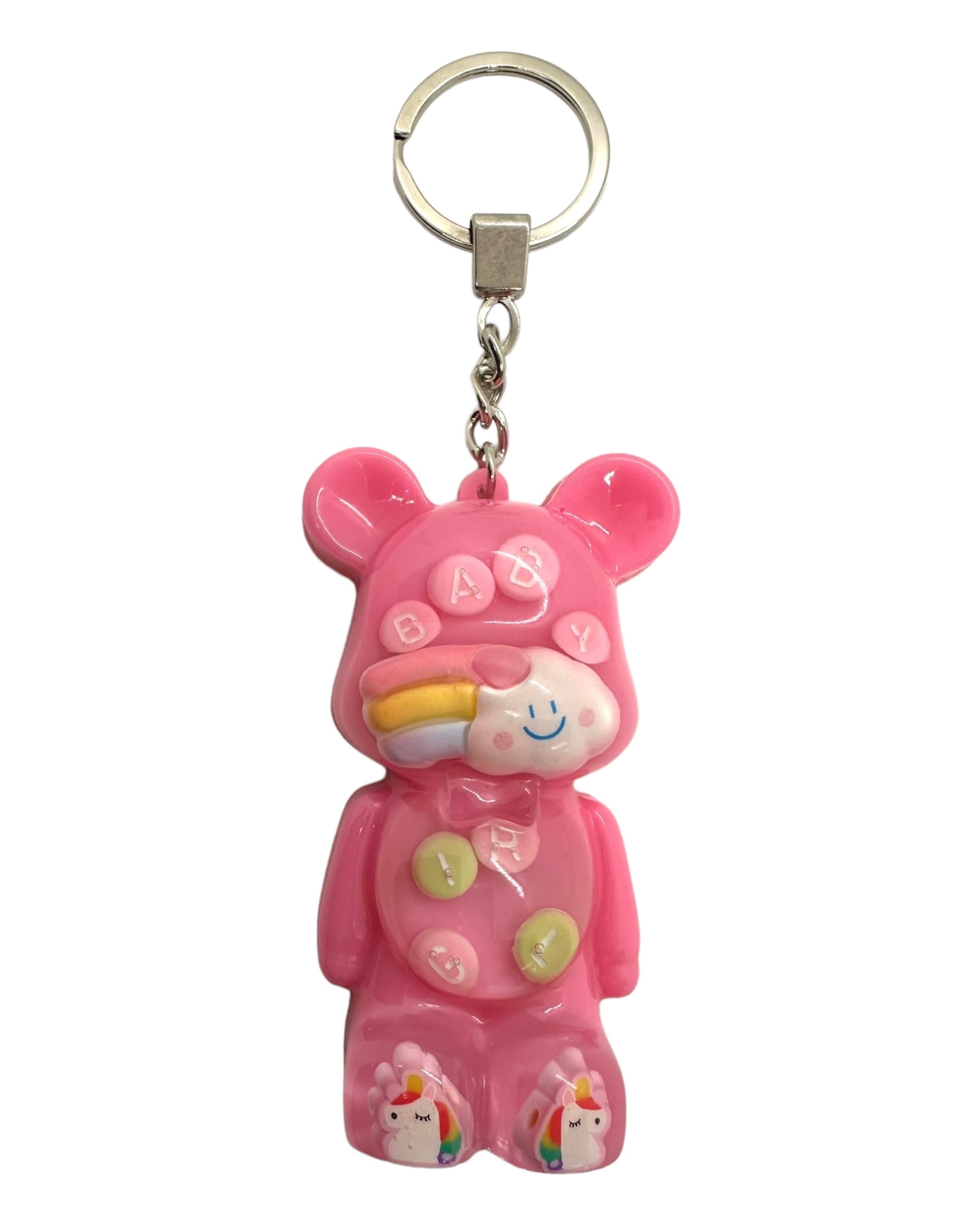 porte clés big teddy'z lolie'z résine epoxy
