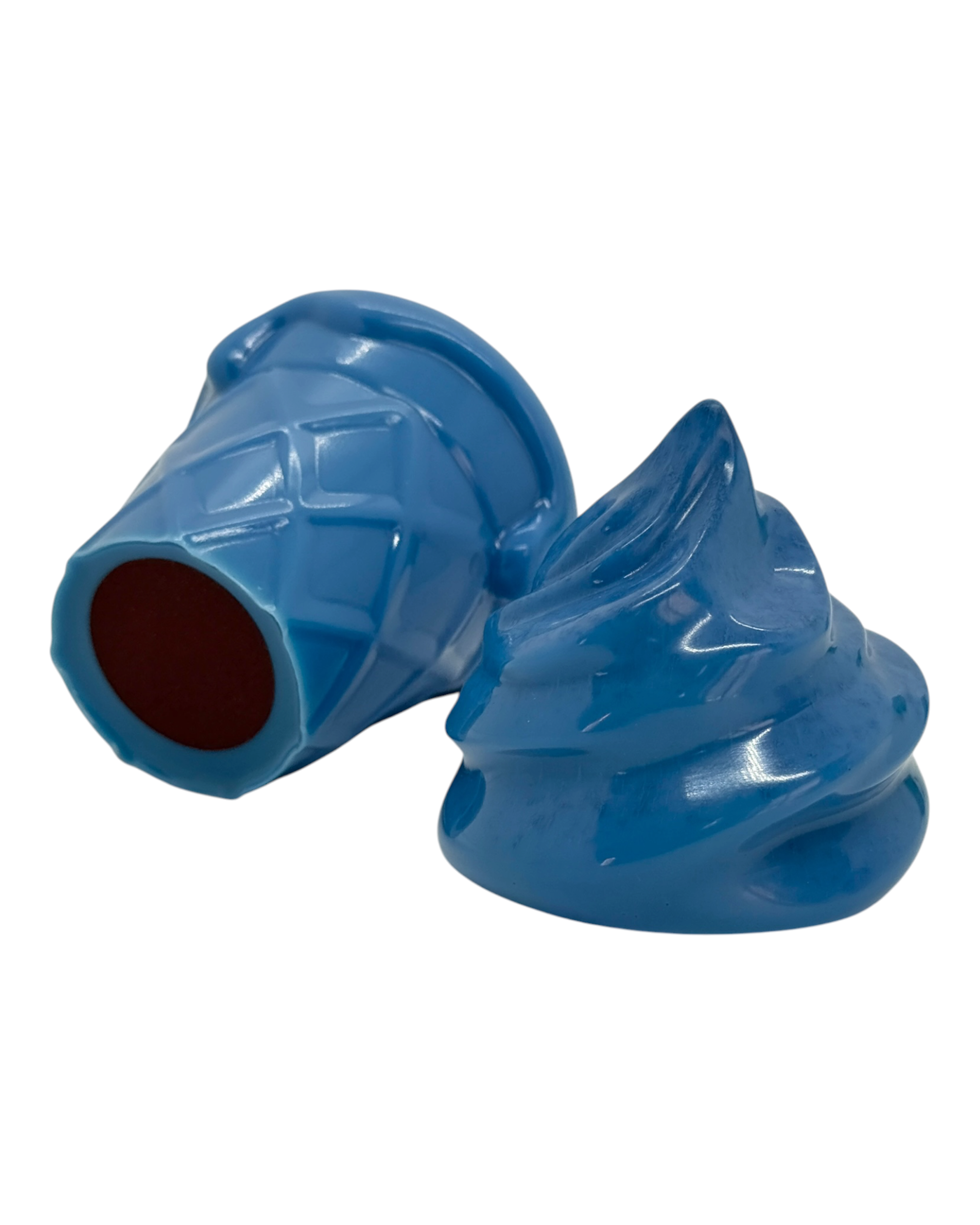 Création en résine époxy représentant une glace servant de boîte d'allumettes décorative, entièrement réalisée à la main.