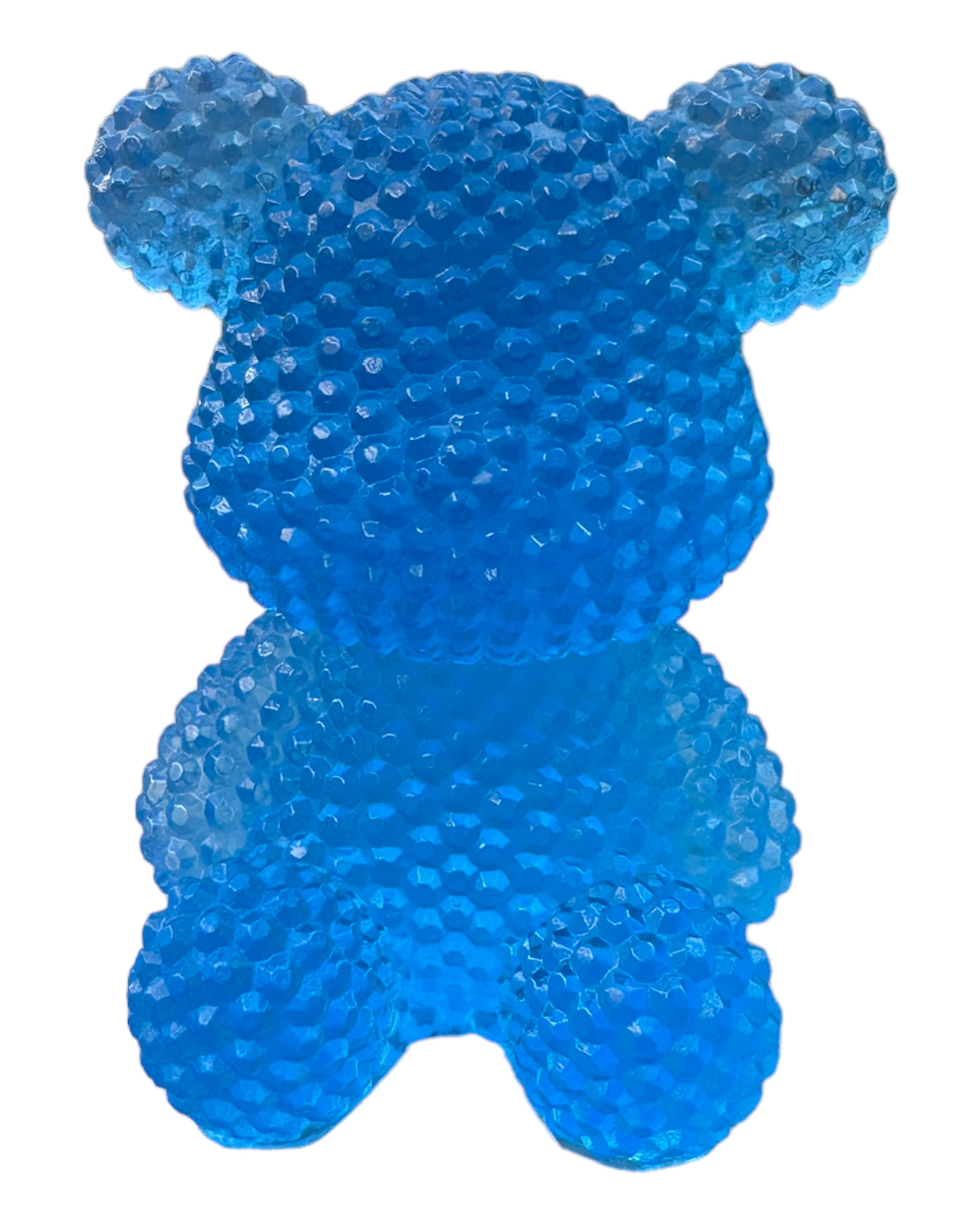 bubble teddy'z lolie'z résine epoxy bleu