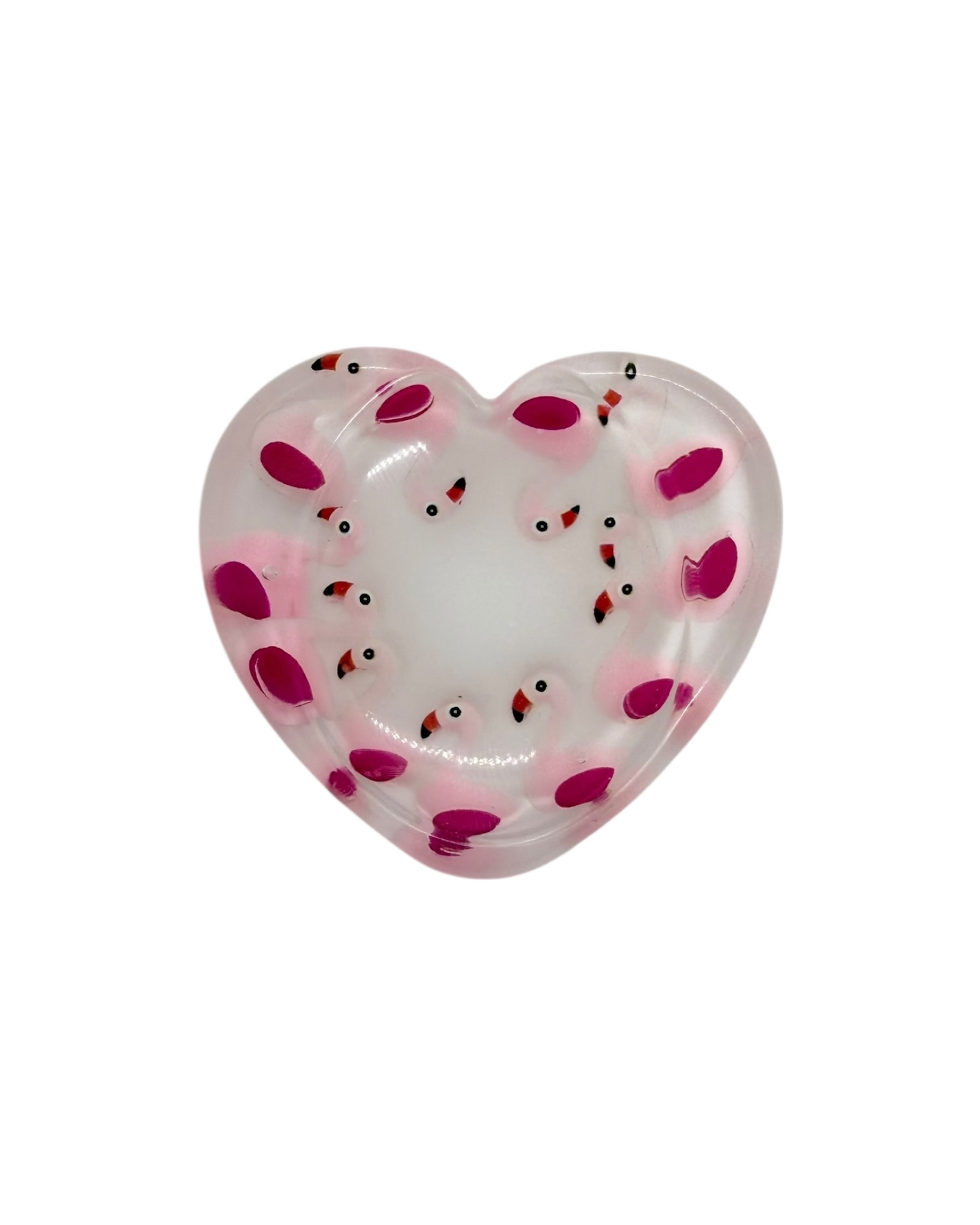 Galet anti stress Calma en resine artisanale avec inclusions, objet sensoriel tactile fait main, piece unique pour apaiser le stress. Lolie'z