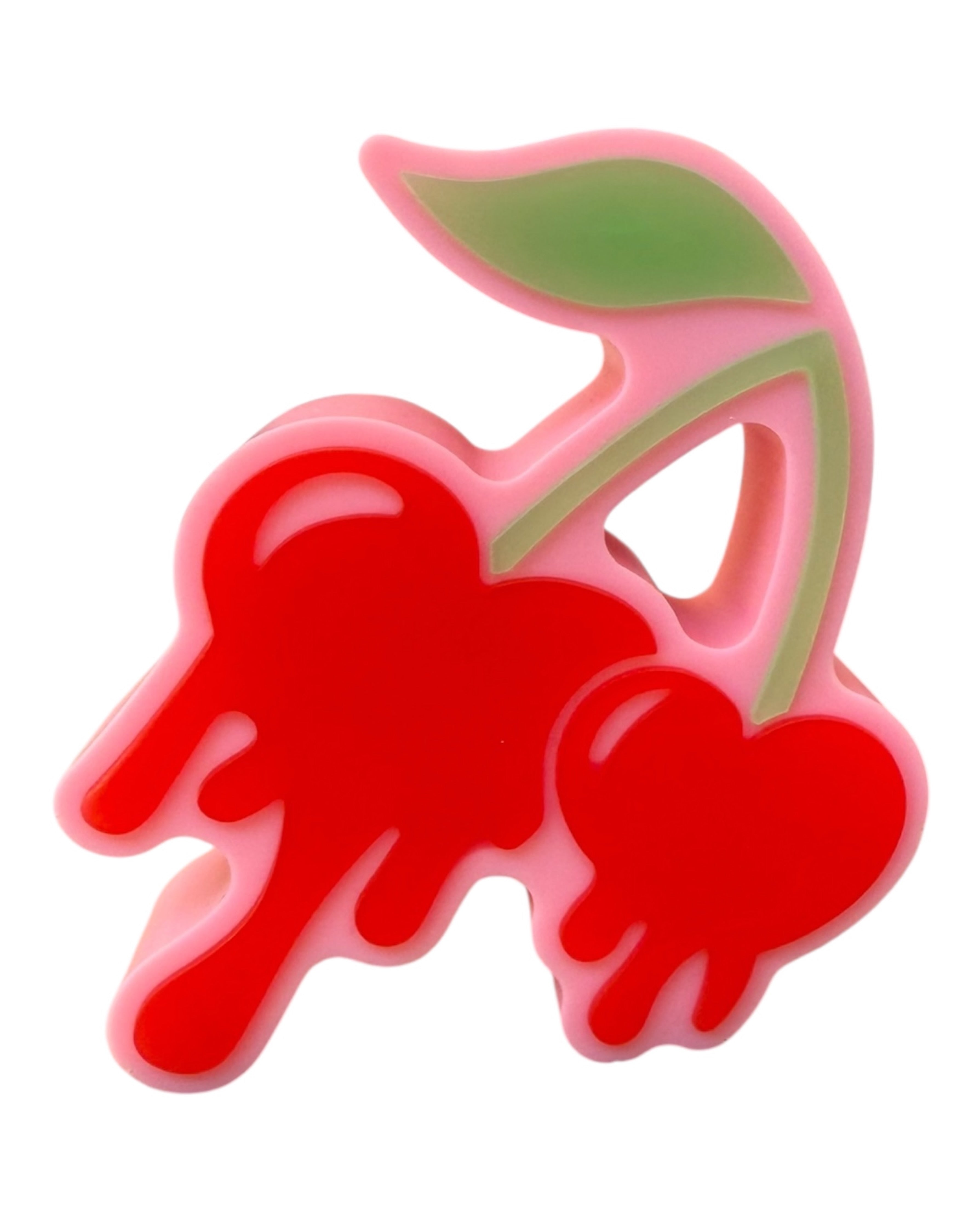déco Cherry Pop en forme de cerise dégoulinante, design original et vibrant pour une touche pop chez toi.