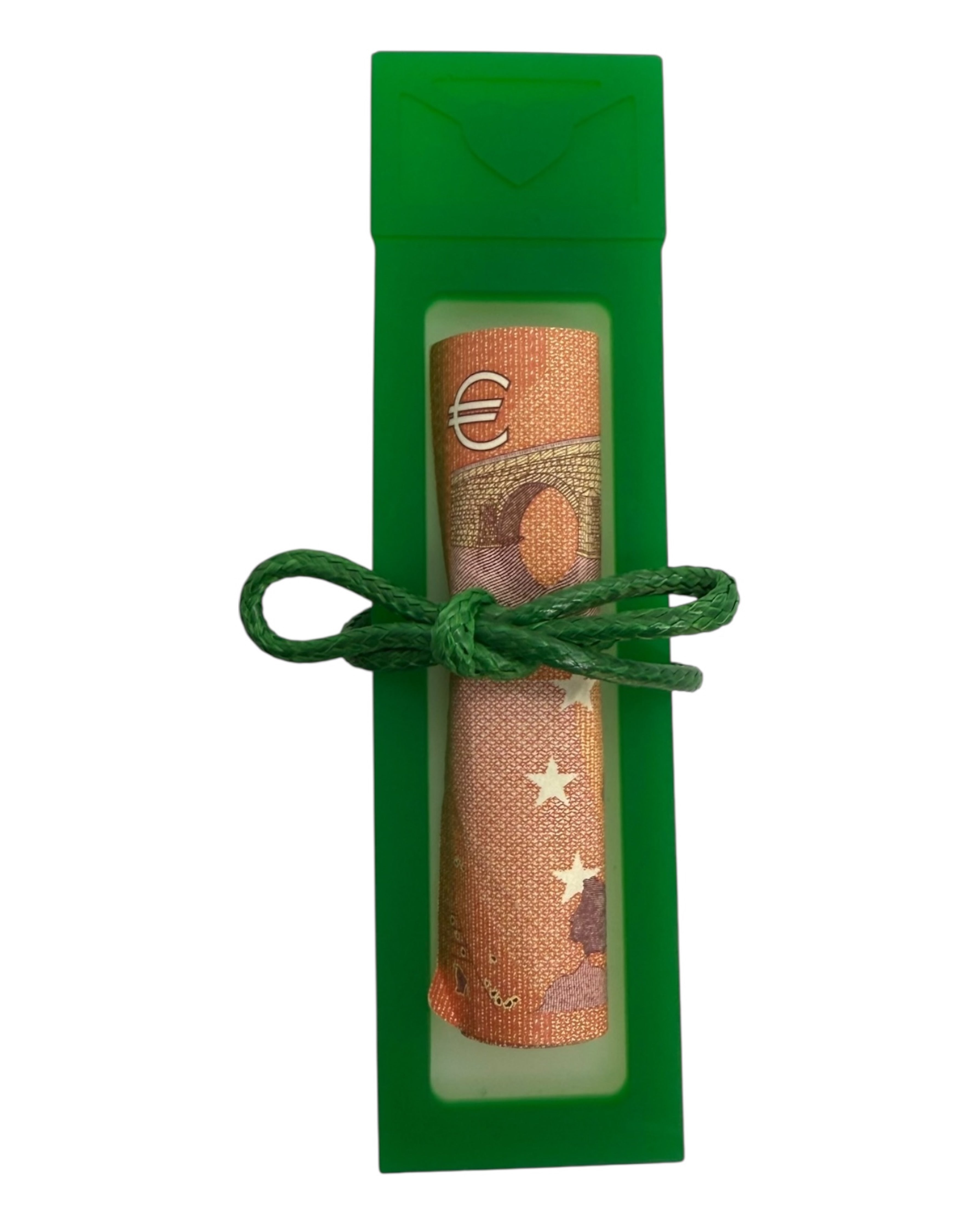 Pince à Flouze en résine époxy vert foncé, pratique et réutilisable, parfaite pour donner un billet avec classe et originalité. Lolie'z