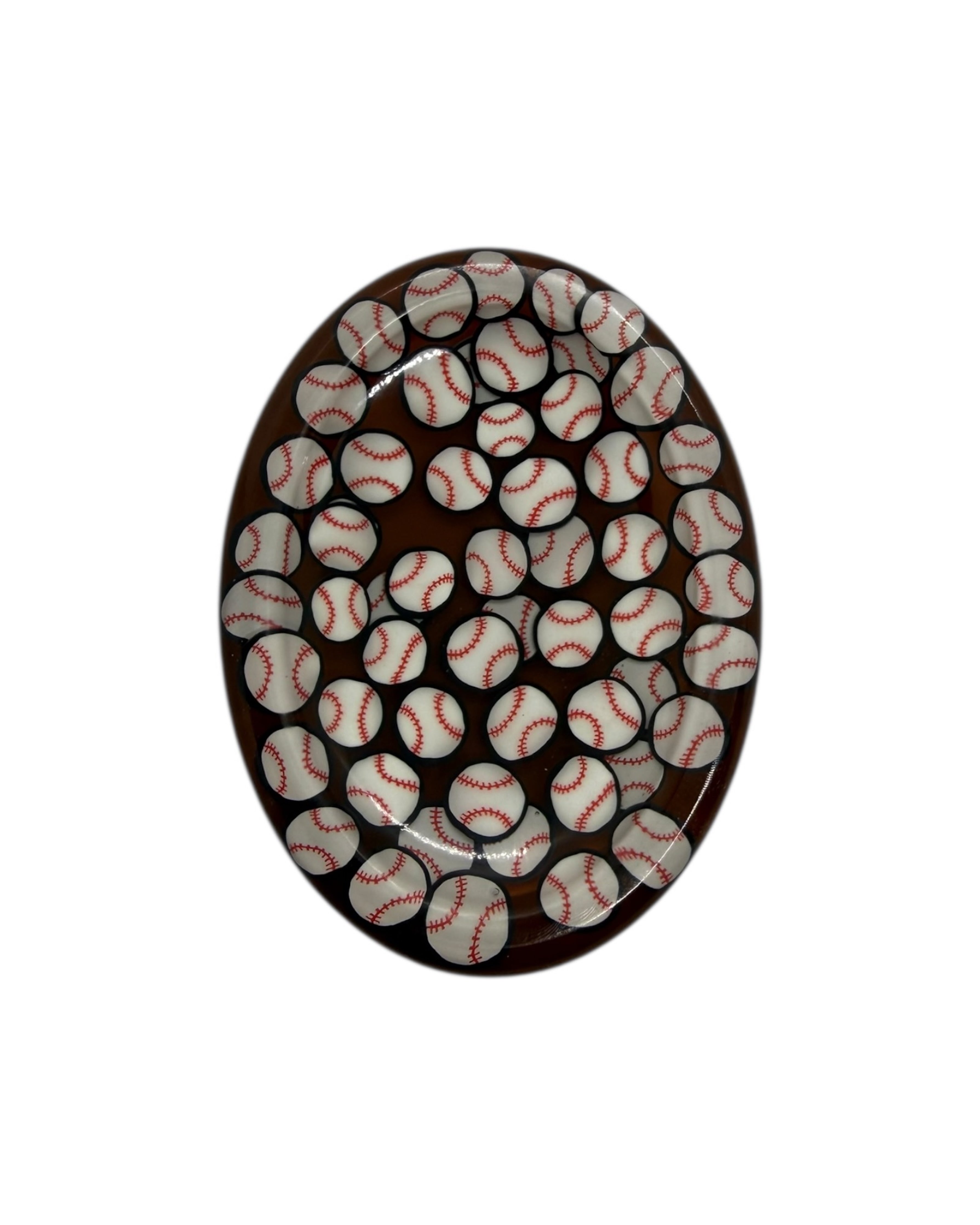 Curve, galet anti-stress ovale en résine époxy fait main, de type worry stone, conçu pour guider le pouce dans un geste fluide.