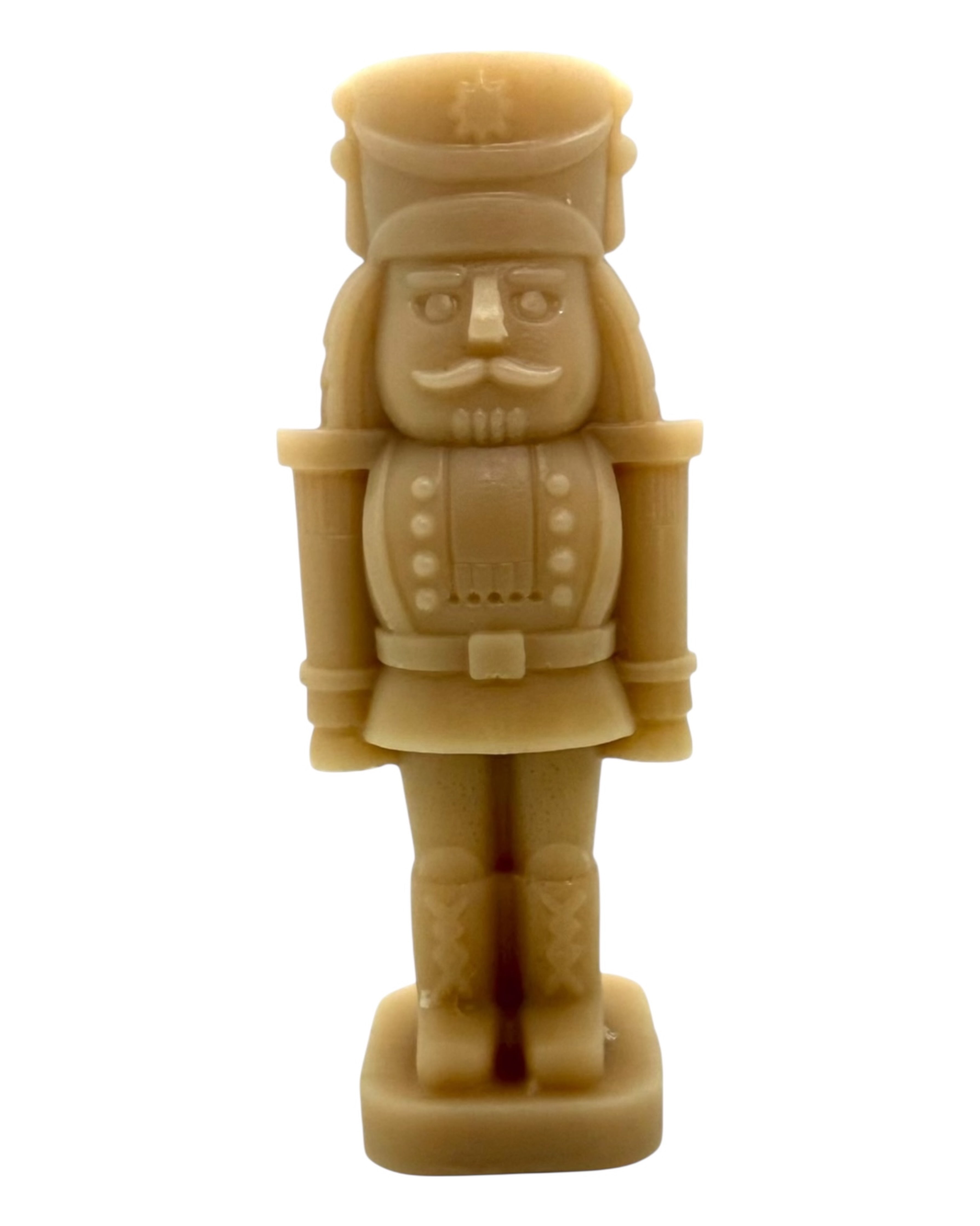 Casse-noisette Mycroft en résine époxy beige, élégante figurine de Noël à poser dans la maison ou le salon. Lolie'z