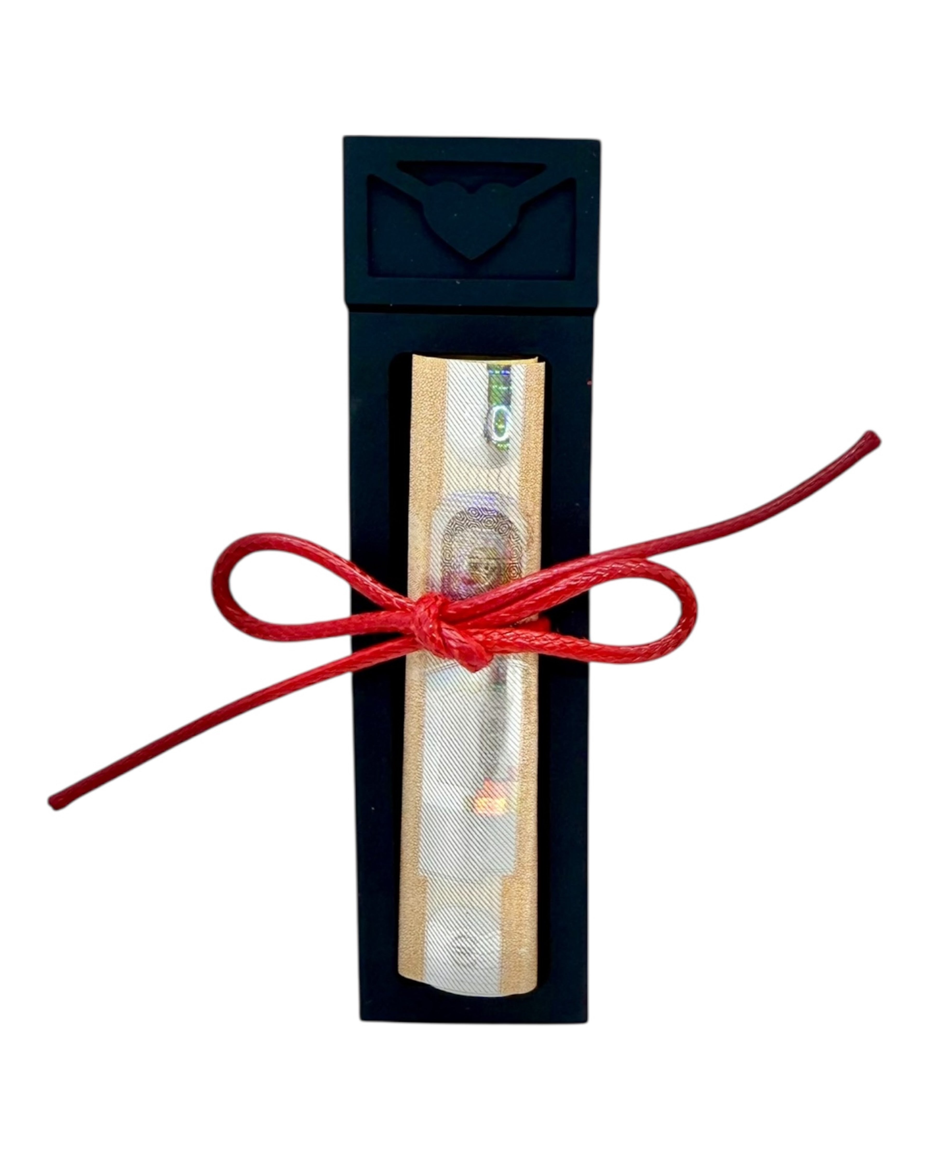 La Pince à Flouze noire by Lolie’z en résine époxy : élégante et malicieuse, elle transforme chaque billet en un cadeau fun et stylé