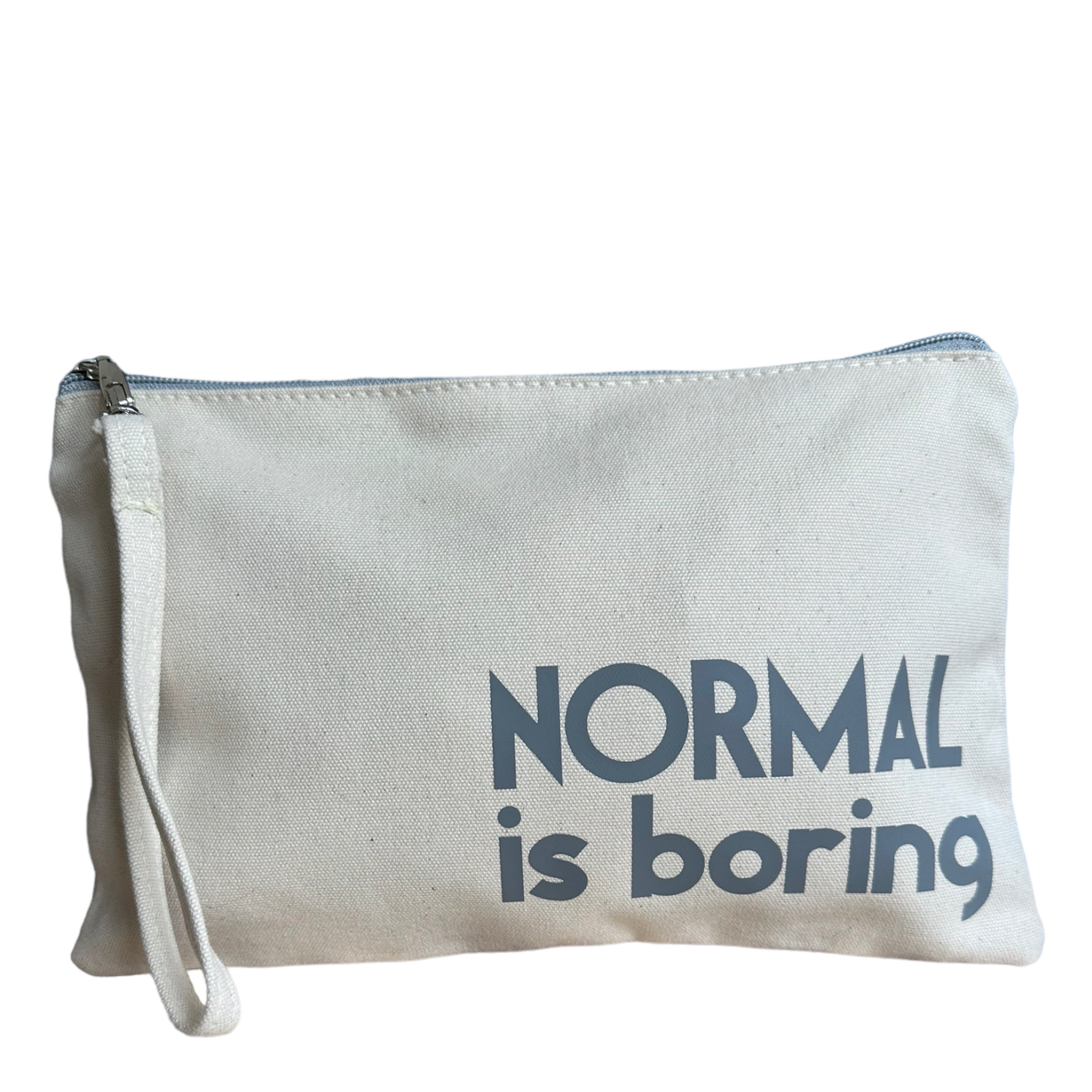 Pochette Sweety Normal is boring Beige/gris Loliez