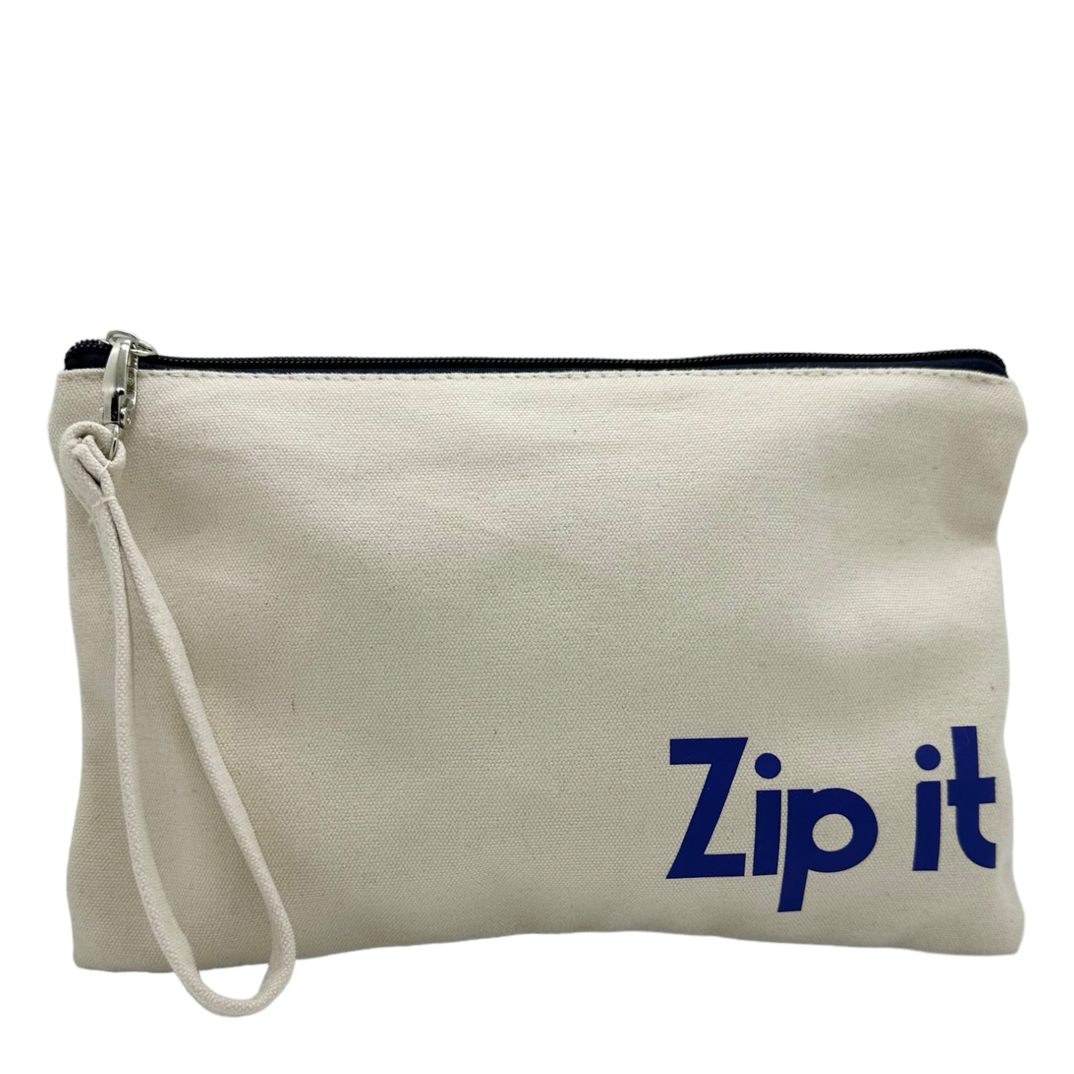 Pochette Sweety zip it Beige/Marine Loliez