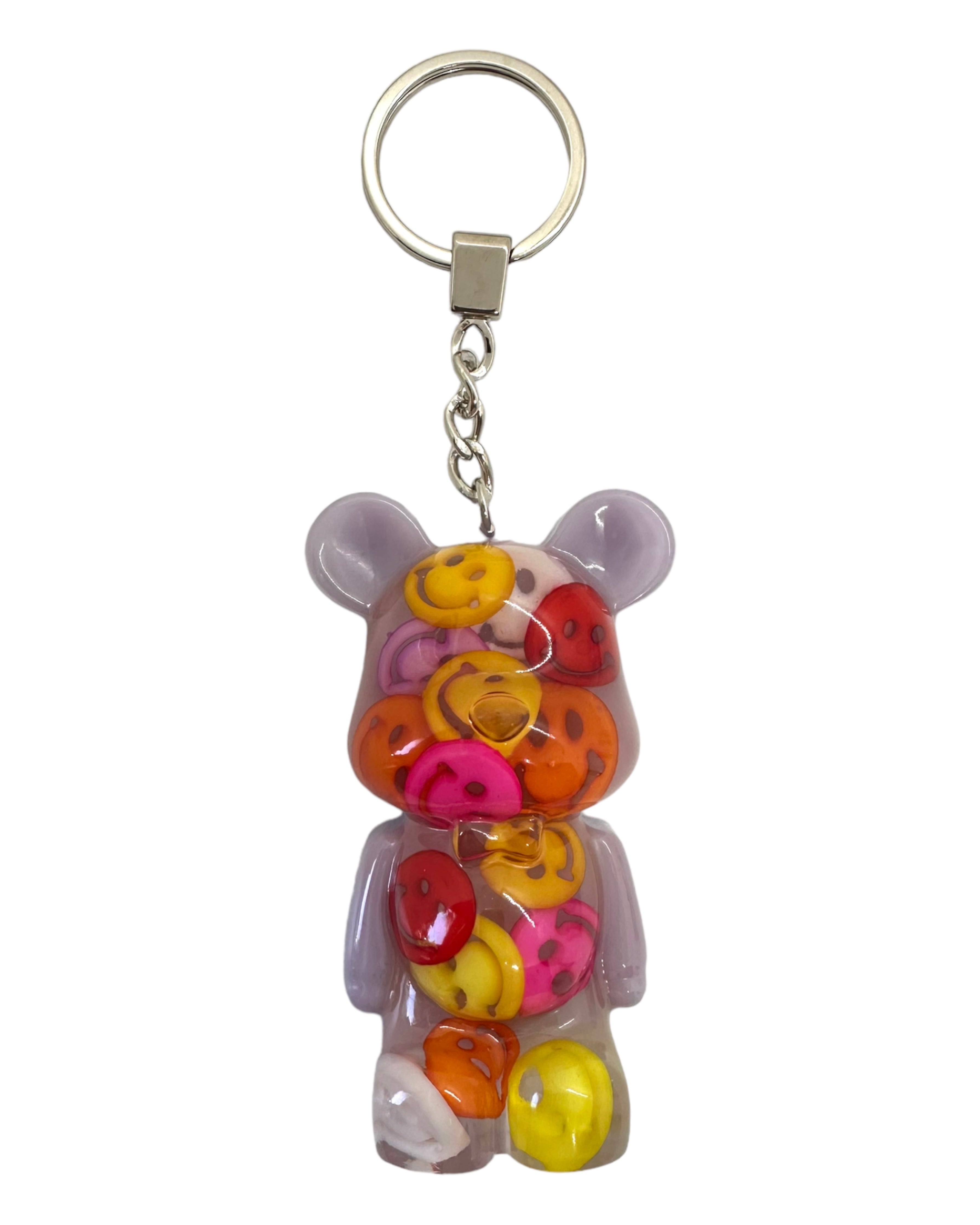 porte clés lolie'z résine epoxy smile