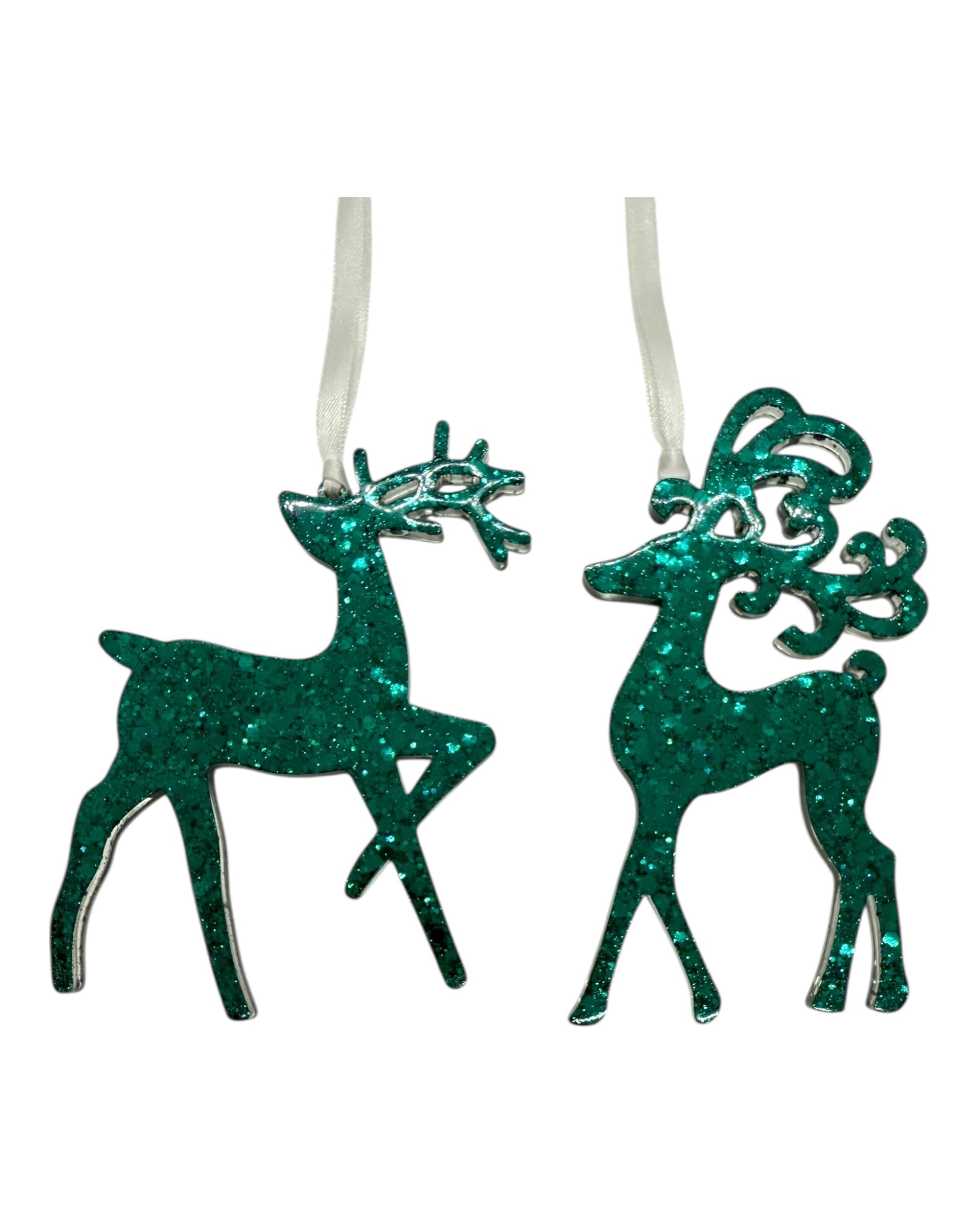 Renne décorative en résine pour Noël, réutilisable et légère, parfaite pour suspendre au sapin et créer une décoration festive et moderne