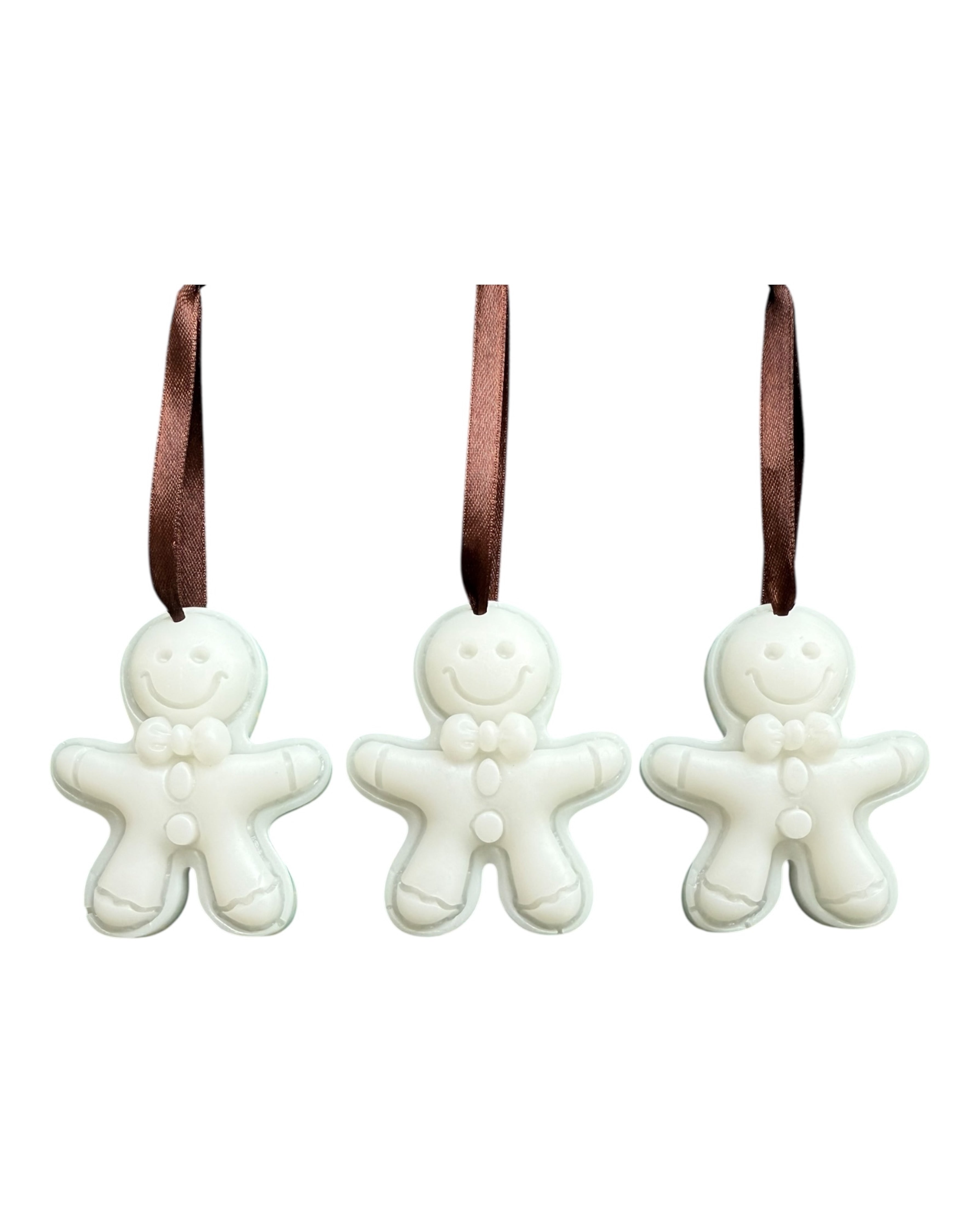 Suspension biscuit blanc en résine époxy, élégante touche hivernale pour le sapin. Lolie'z