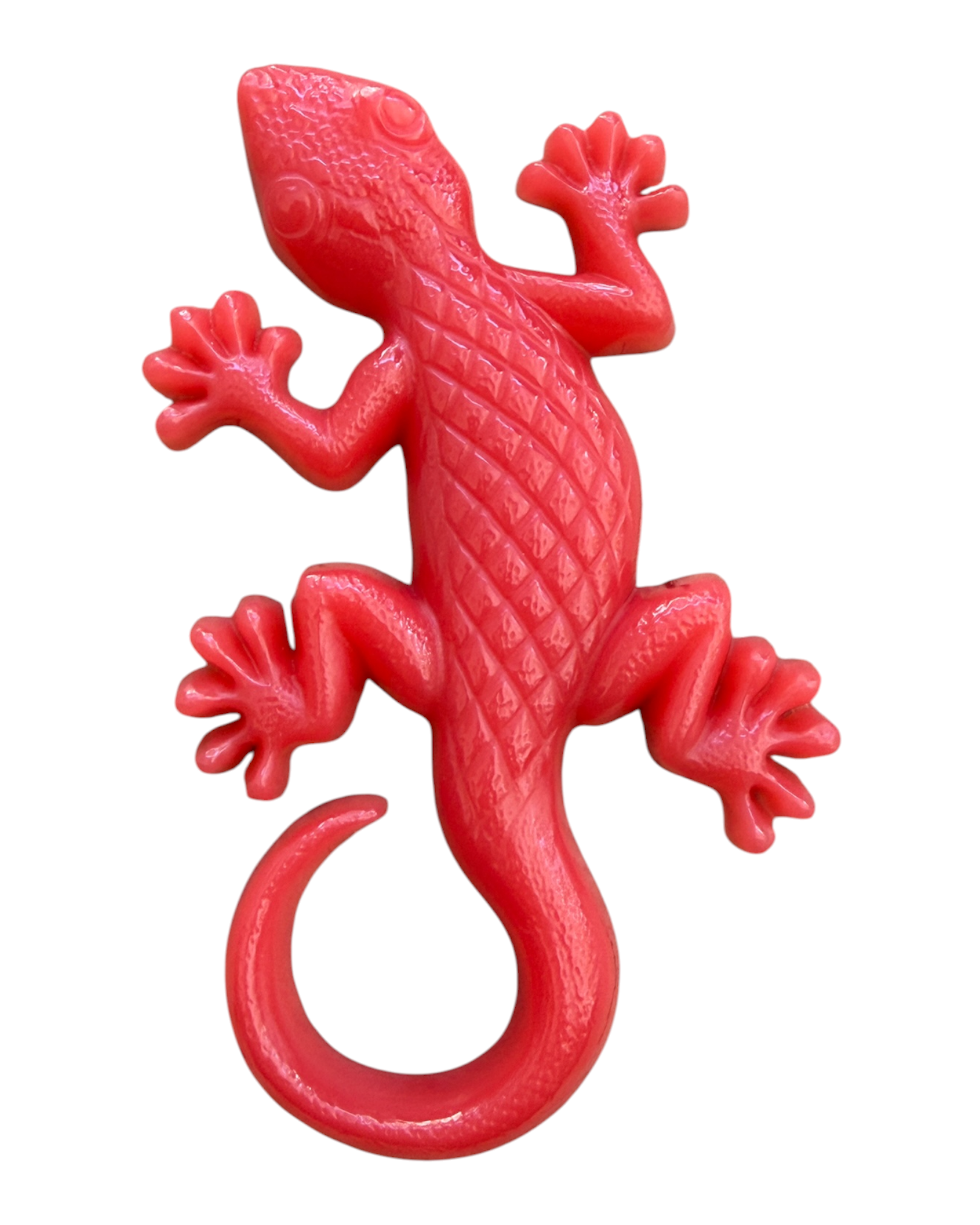 Tarente décorative corail en résine époxy artisanale, inspirée des maisons du Sud et de l’ambiance méditerranéenne, à poser ou à accrocher au mur.