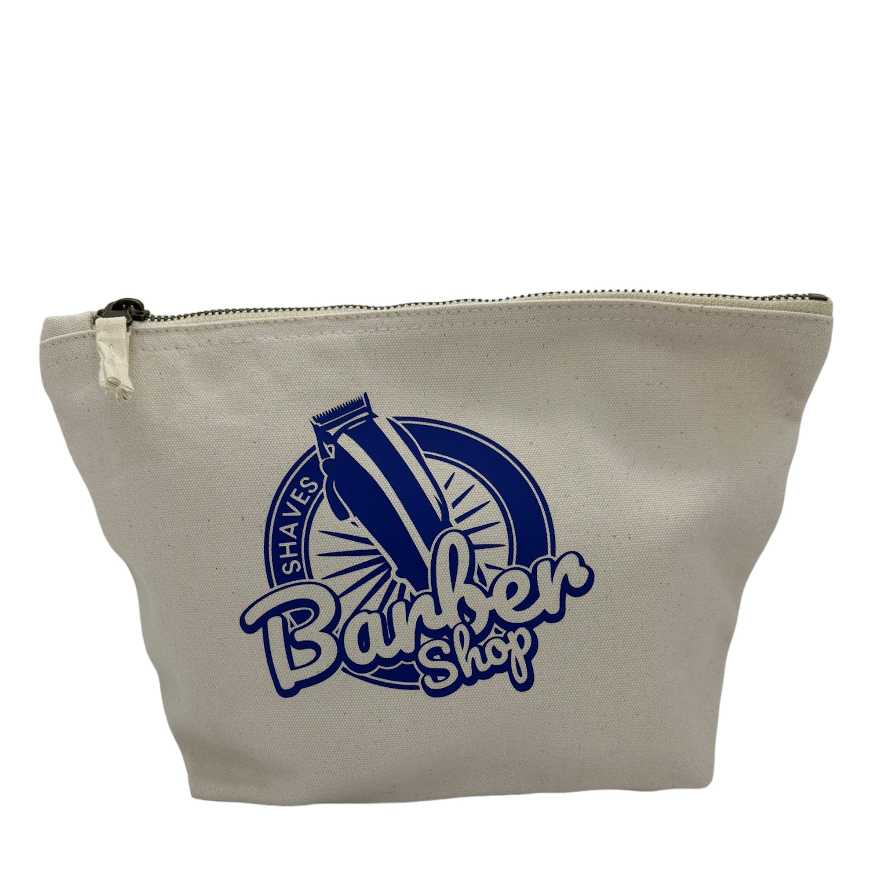 Trousse de toilette Miky barbershop beige bleu Lolie'z