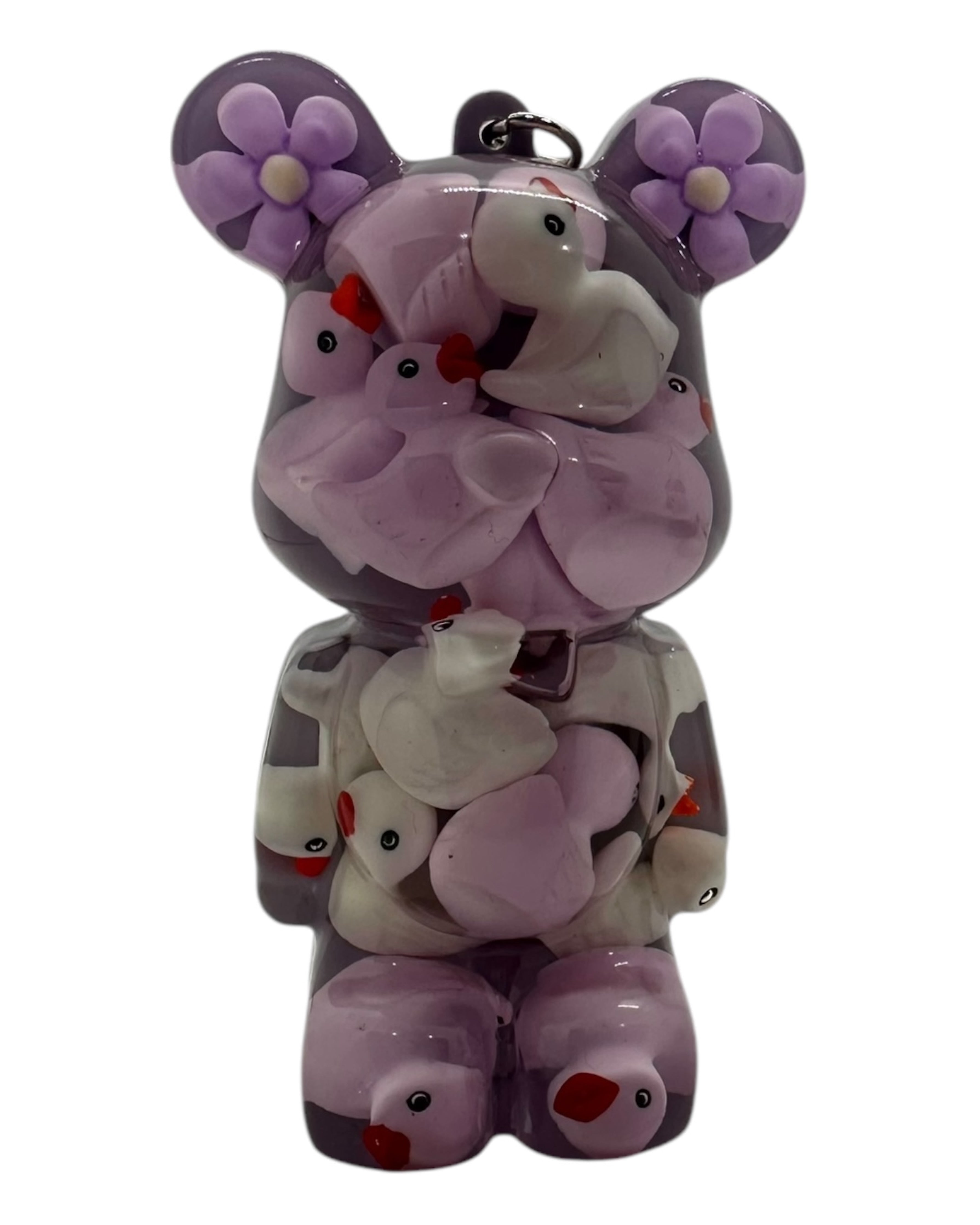 Big porte clés Teddy'z Lolie'z en résine epoxy