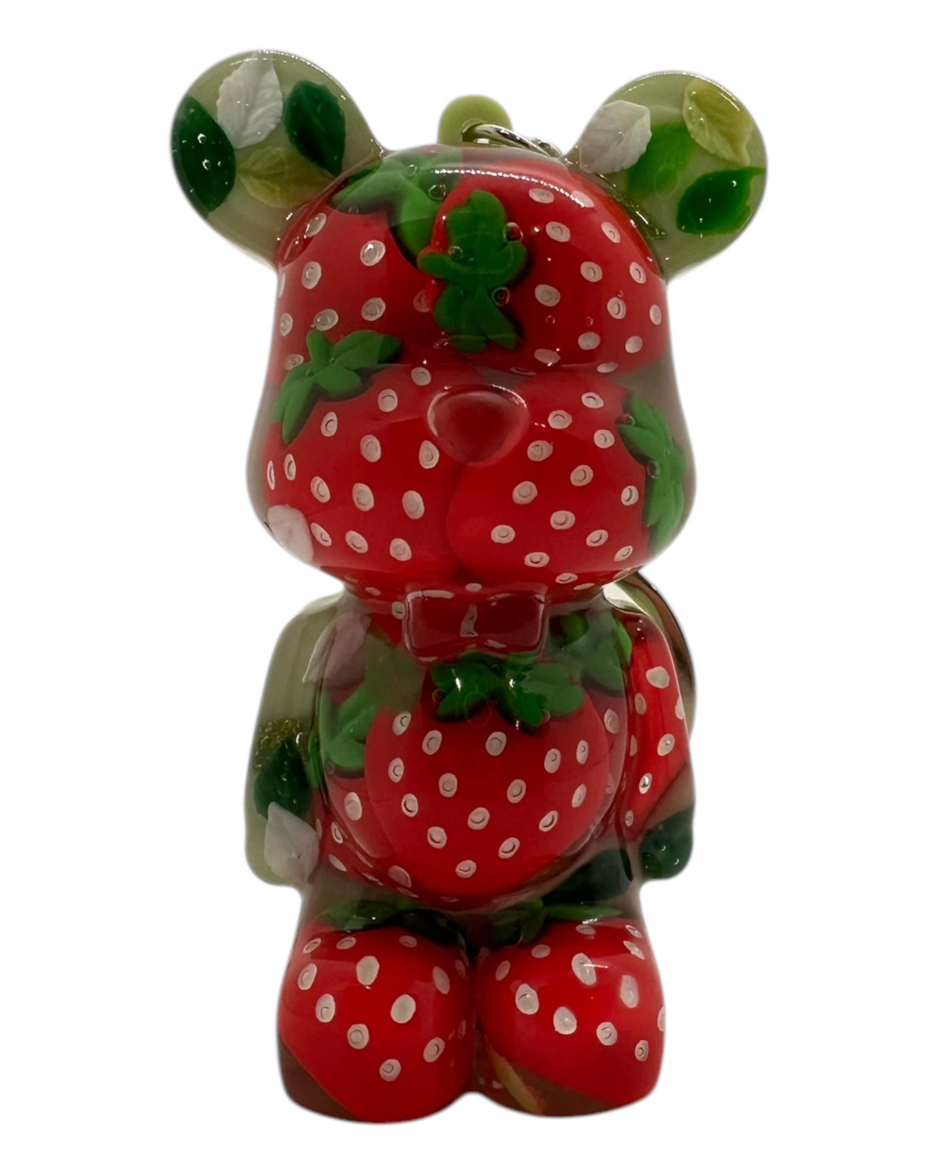 big porte clés Teddy'z lolie'z en résine epoxy