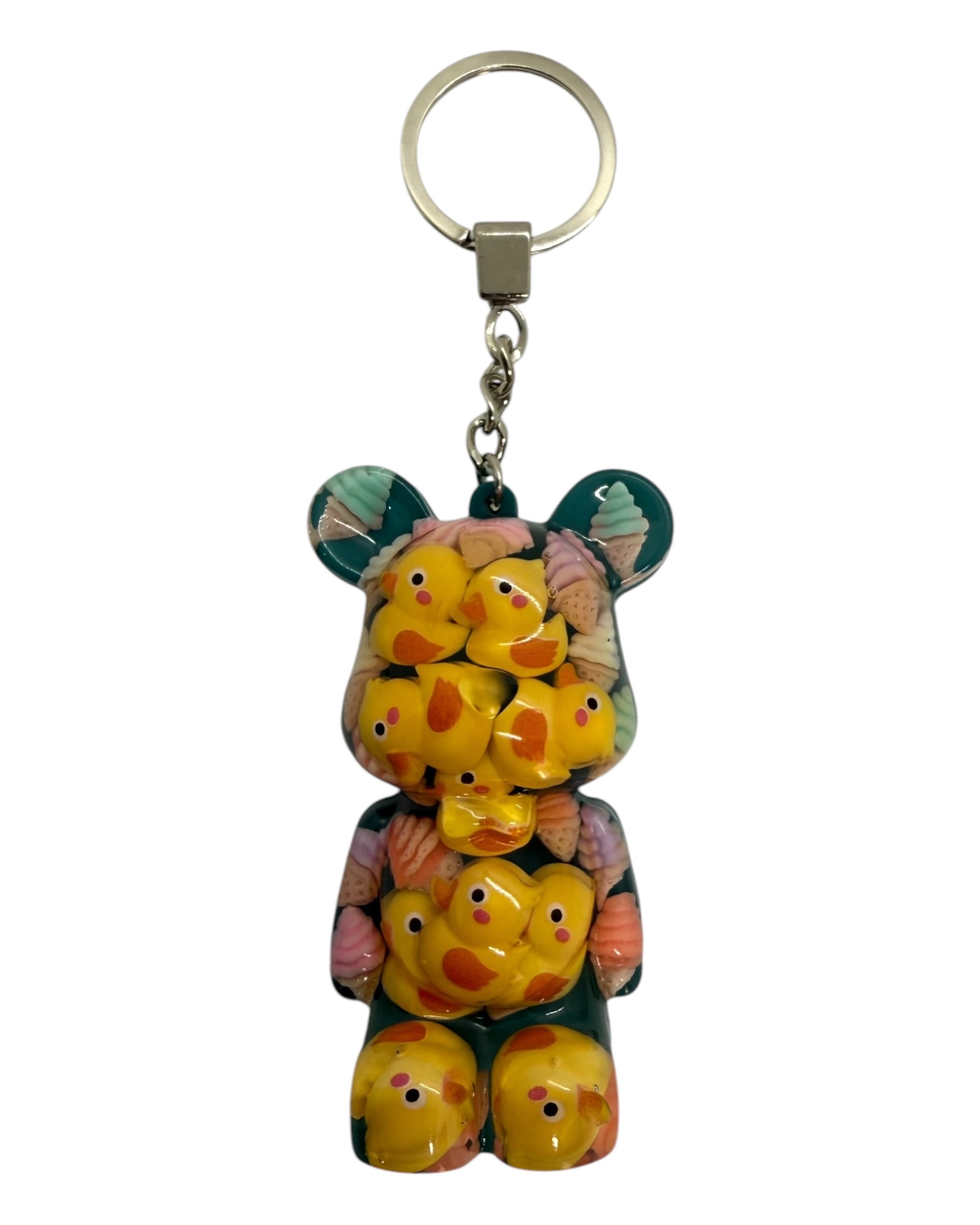 porte clés Teddy'z  lolie'z en résine epoxy