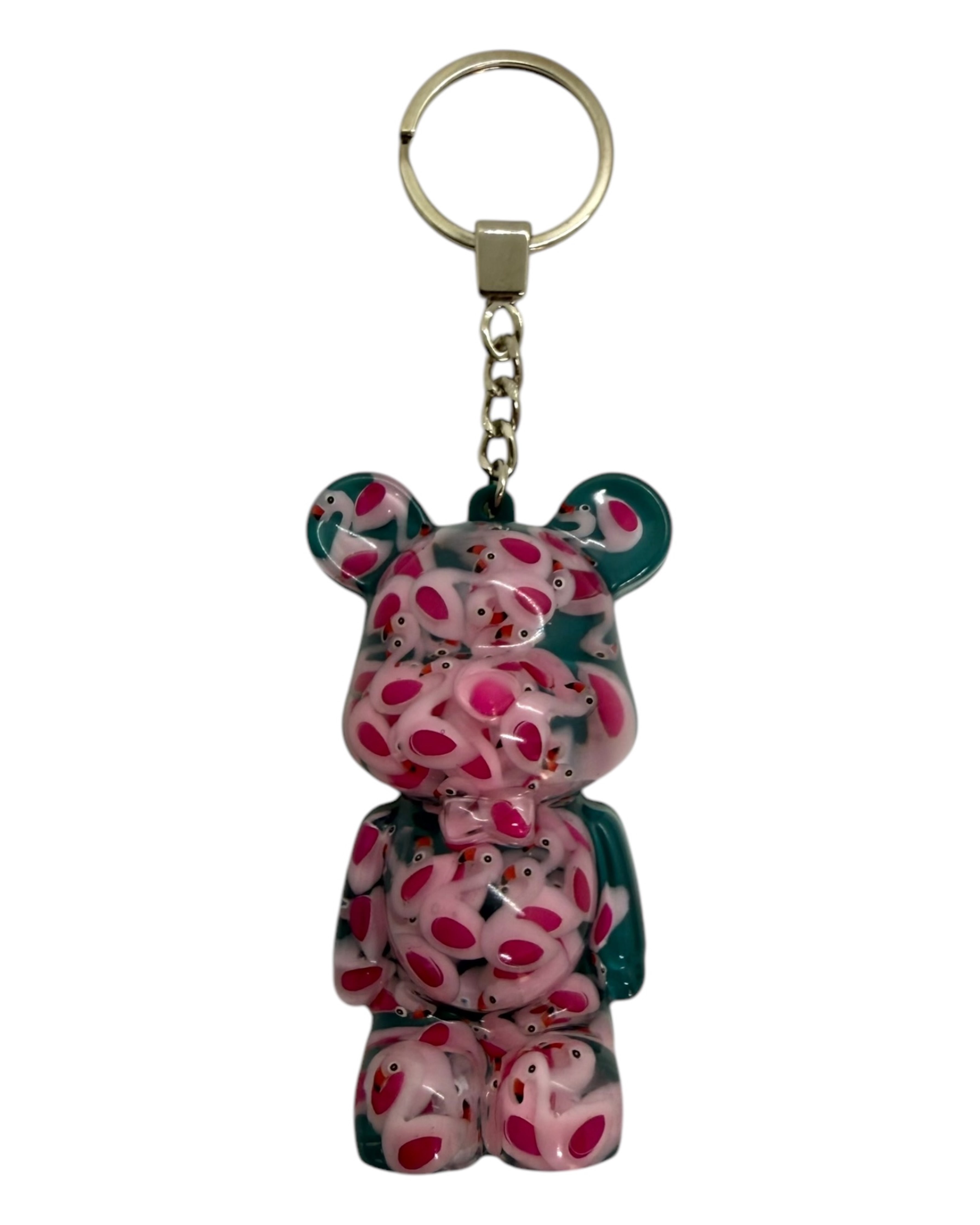 porte clés Teddy'z  lolie'z en résine epoxy