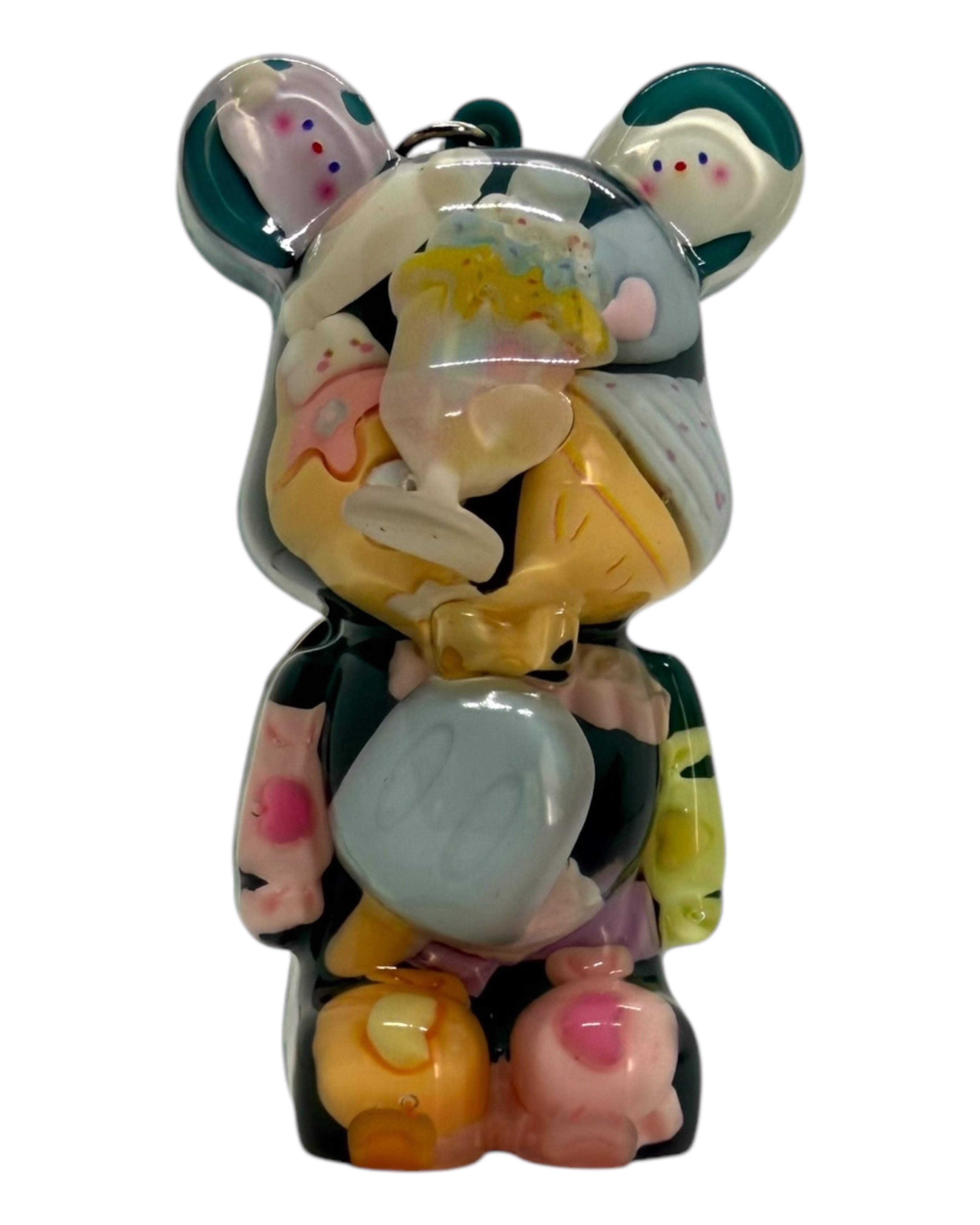 porte clés Teddy'z  lolie'z en résine epoxy