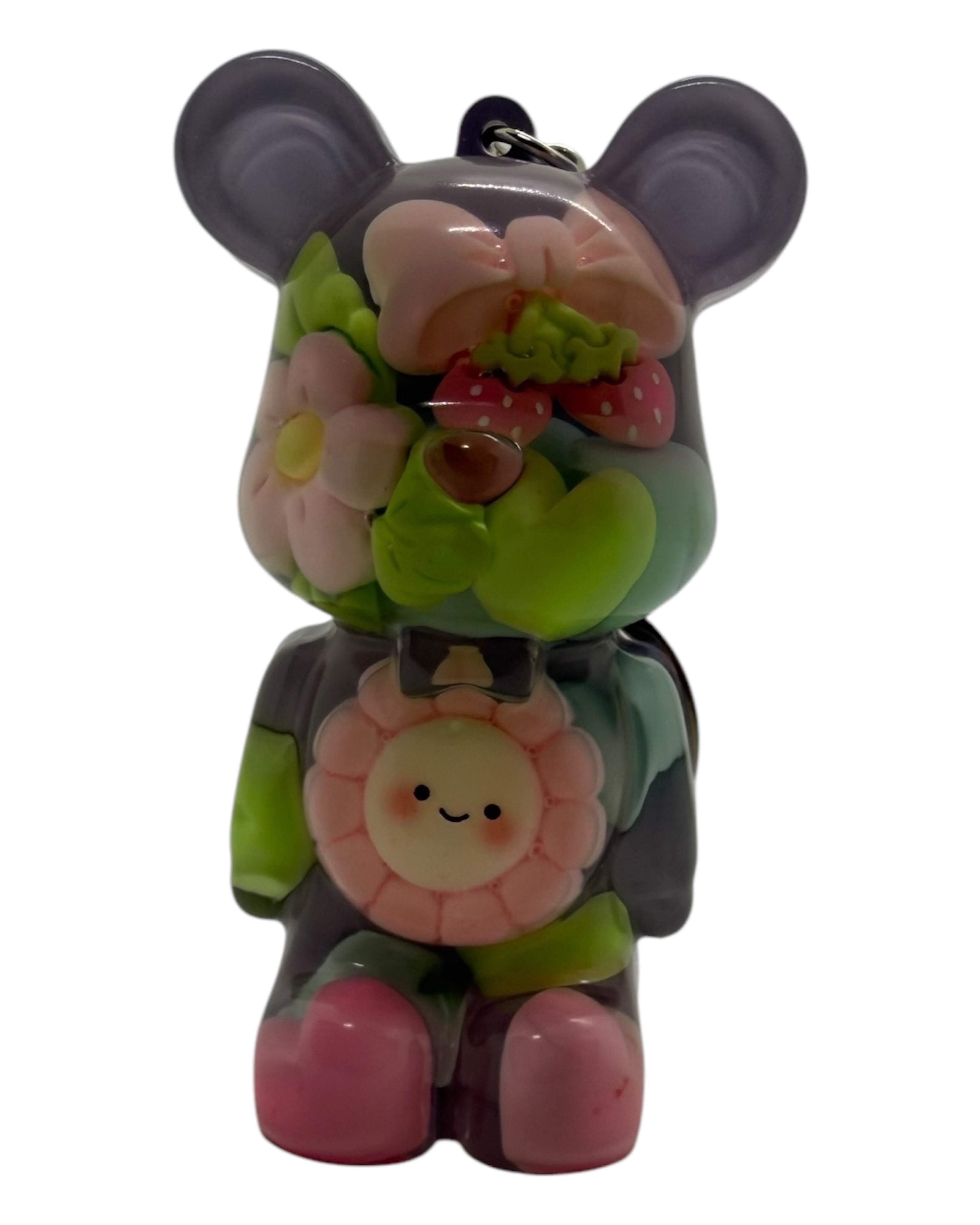 porte clés Teddy'z  lolie'z en résine epoxy