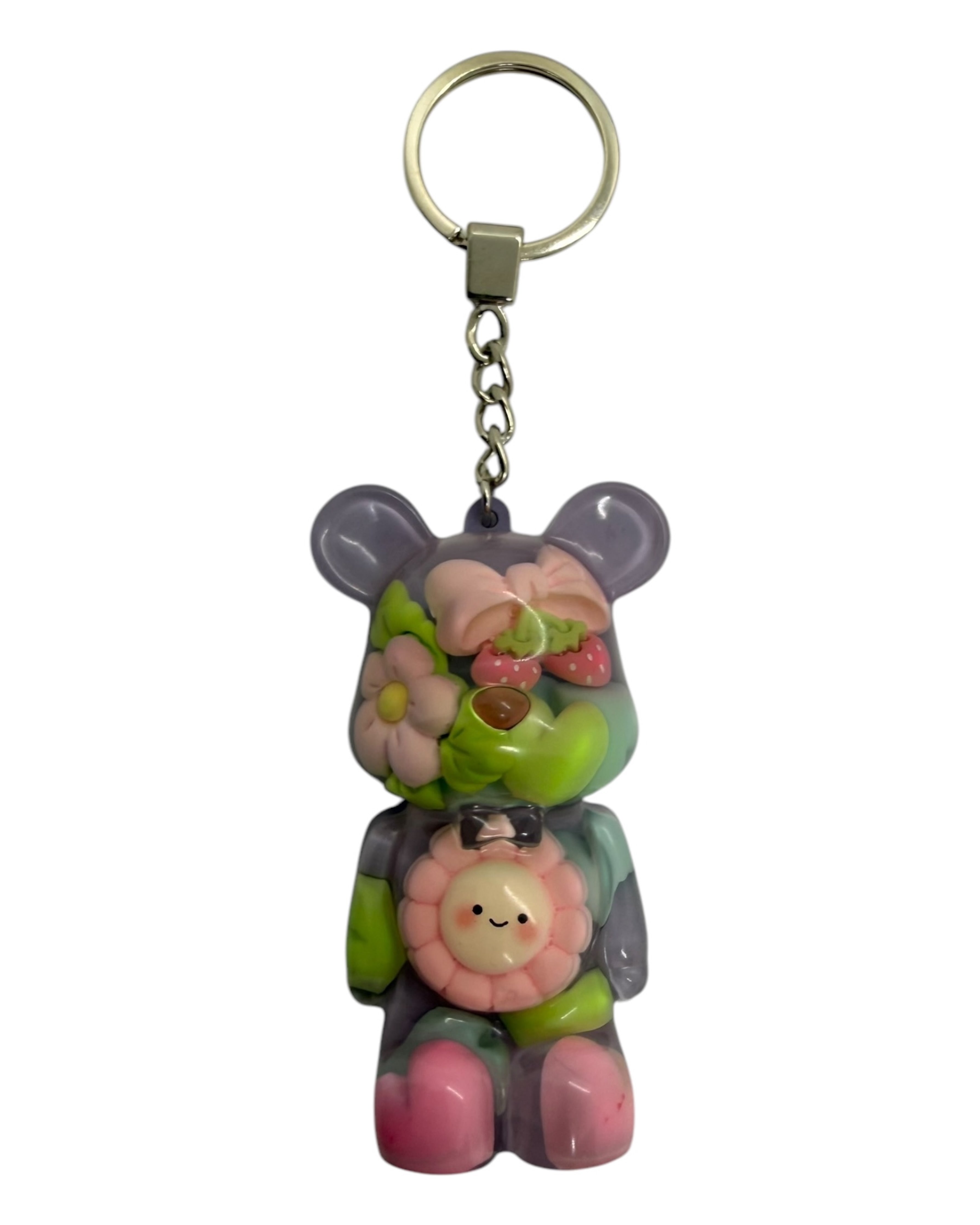 porte clés Teddy'z  lolie'z en résine epoxy