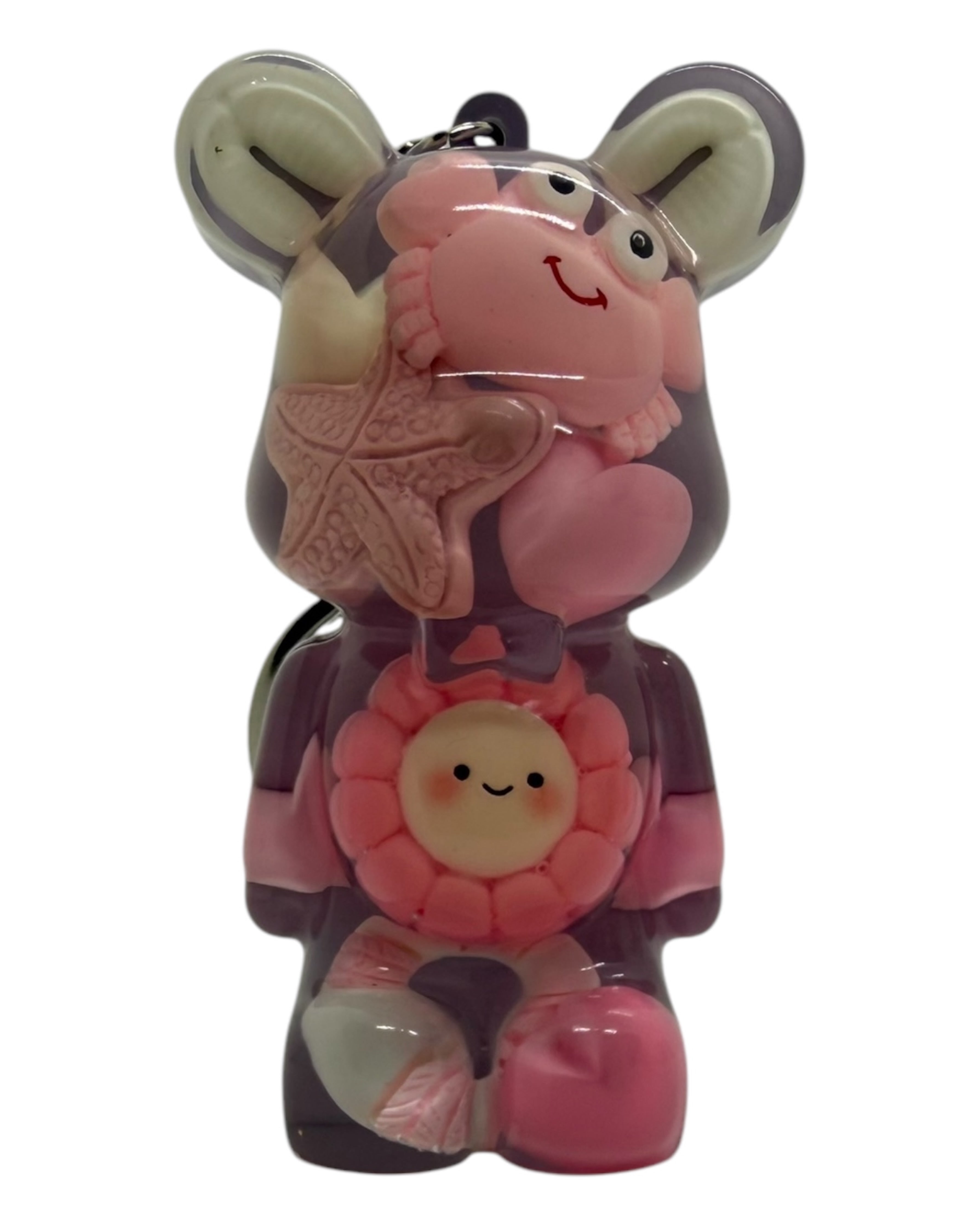 porte clés Teddy'z  lolie'z en résine epoxy