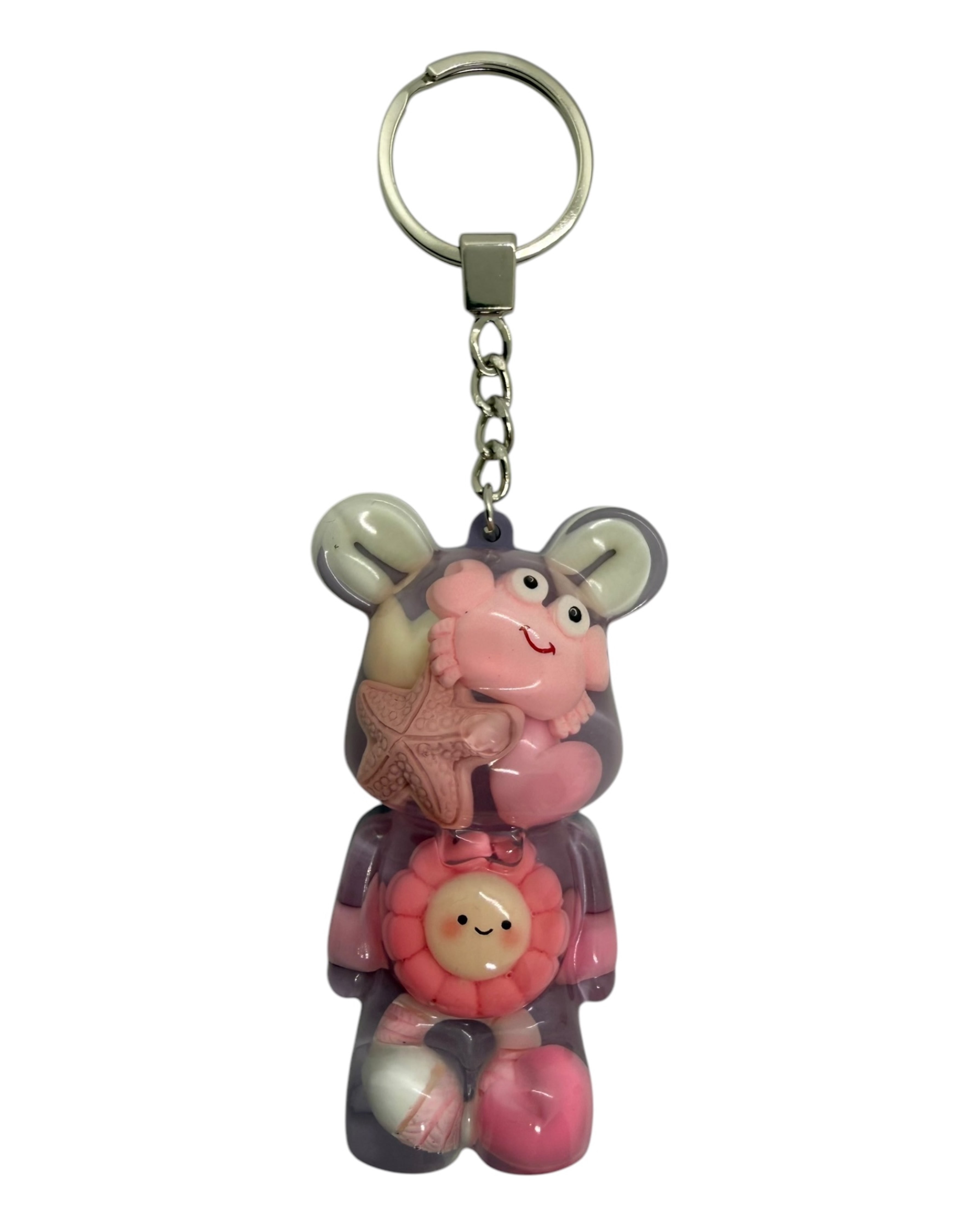 porte clés Teddy'z  lolie'z en résine epoxy