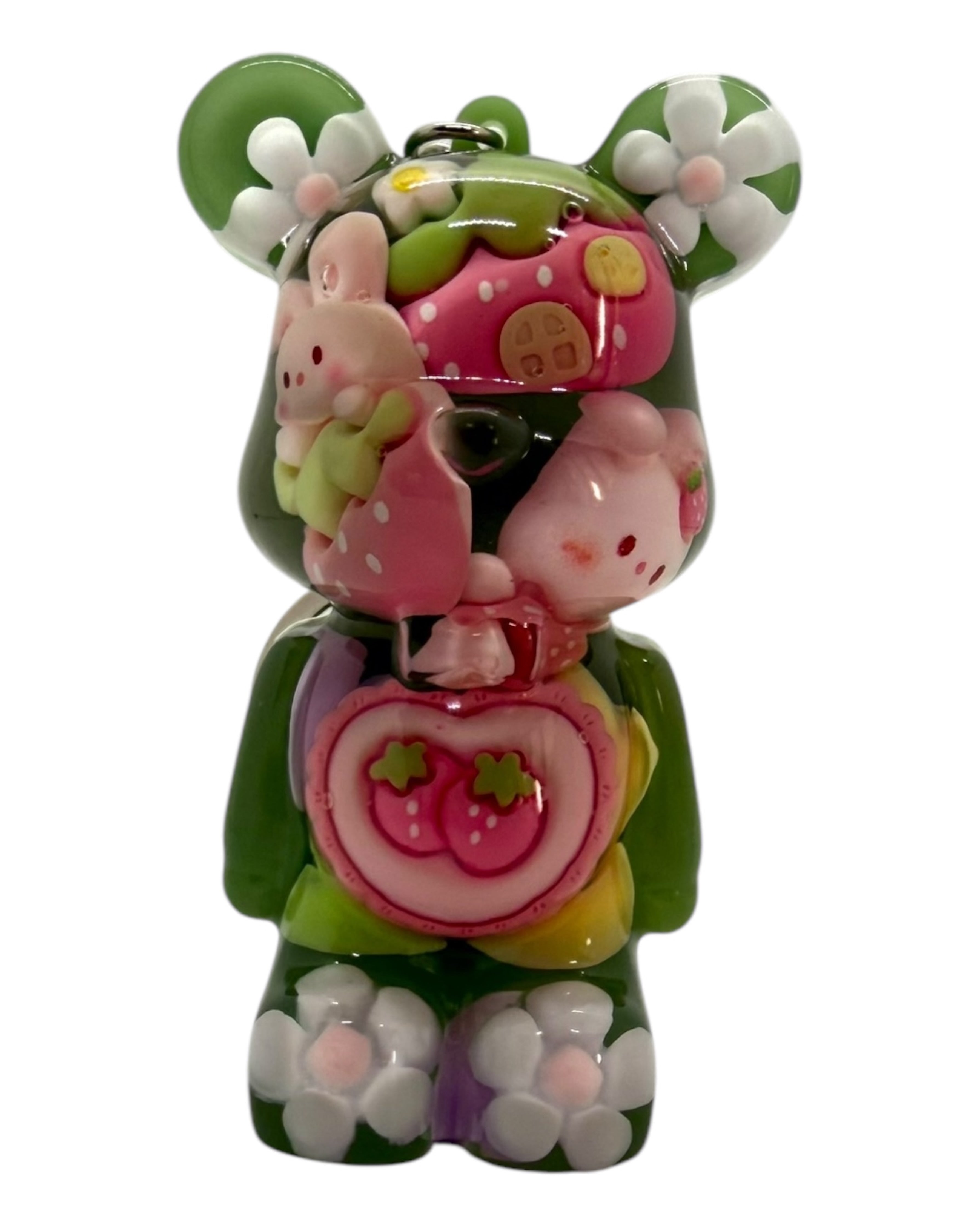 porte clés Teddy'z  lolie'z en résine epoxy