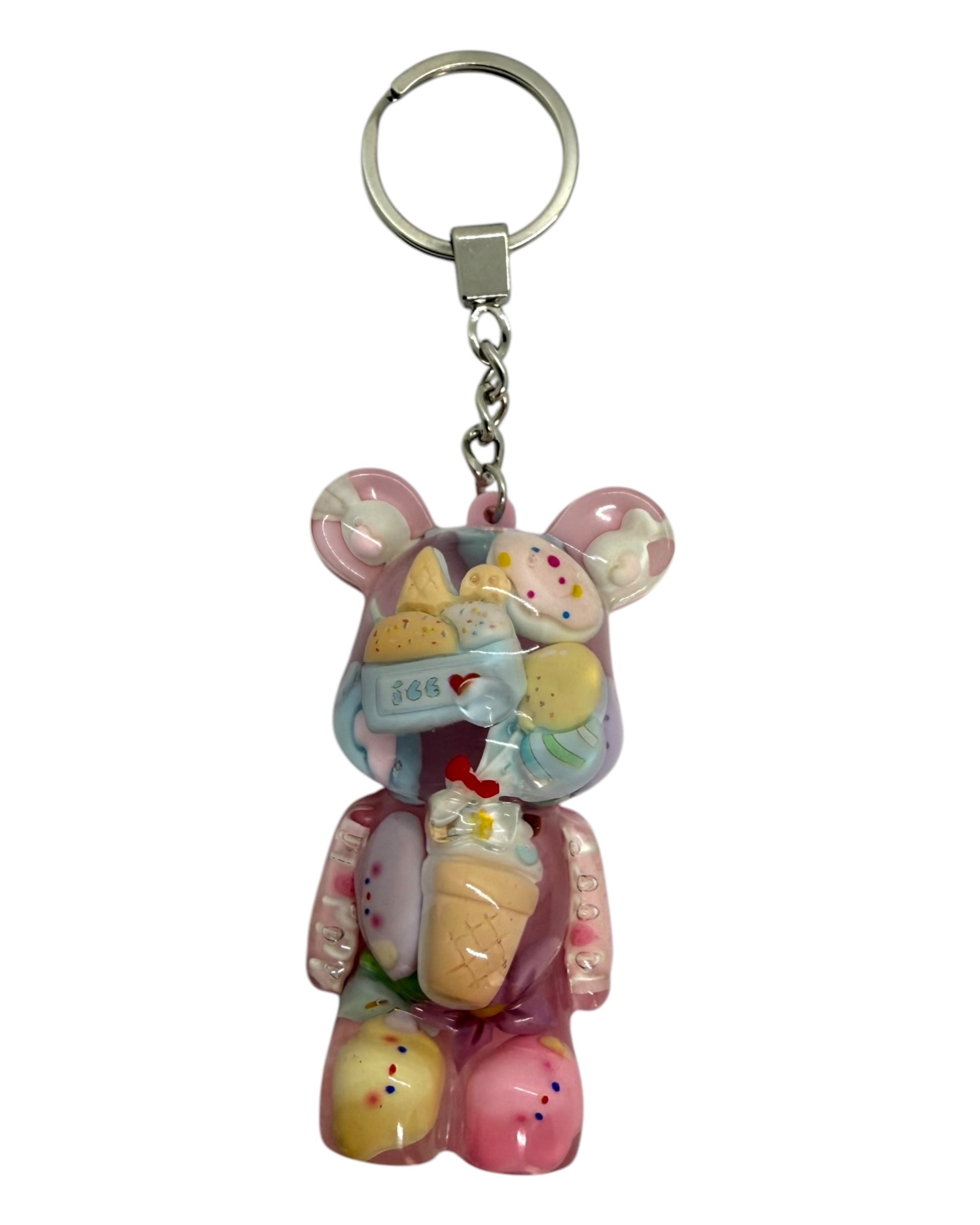 porte clés Teddy'z  lolie'z en résine epoxy