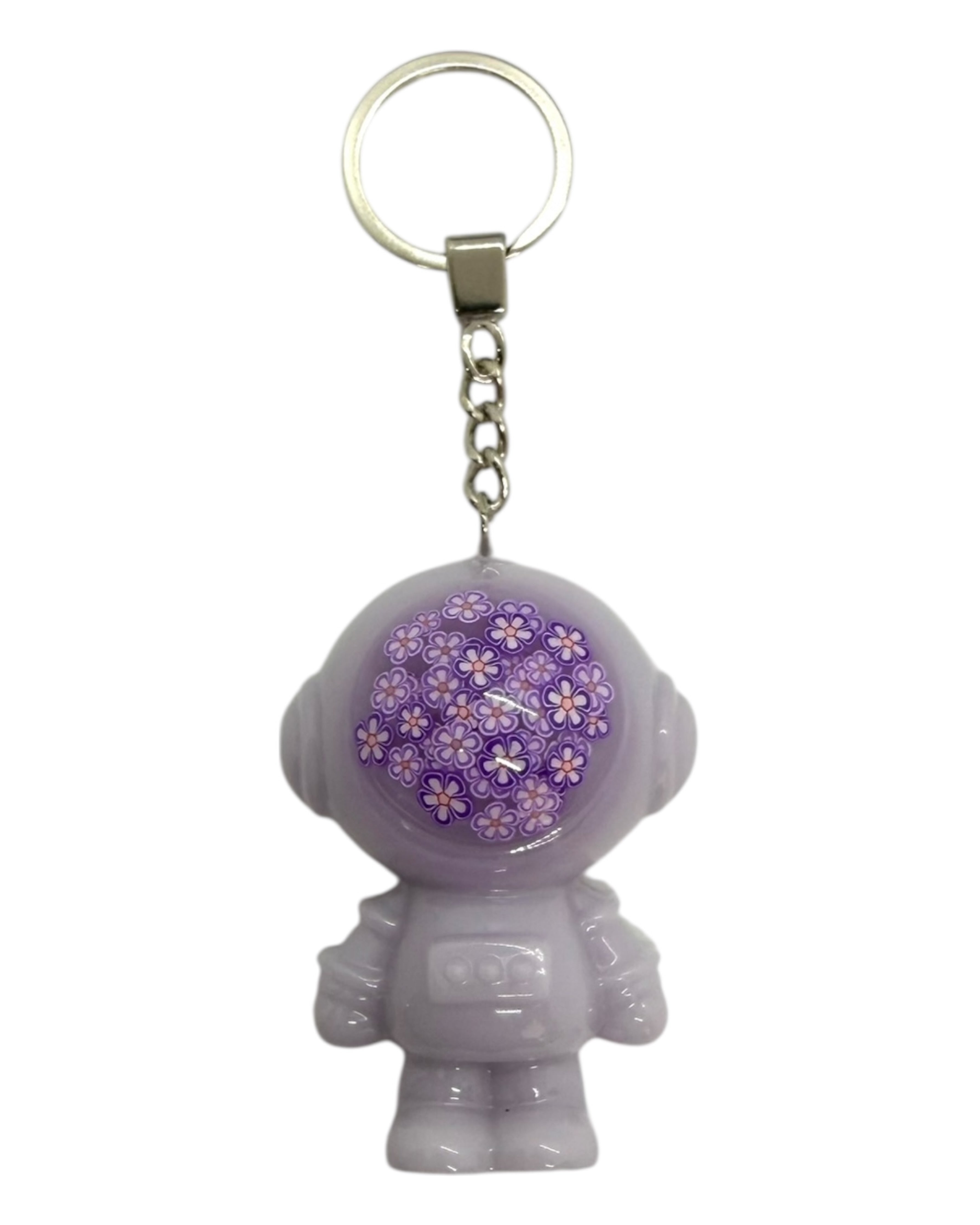 Andy Grosvenor accroché à un trousseau, un astro bear sophistiqué inspiré de l’élégance londonienne et de l’univers Bridgerton.