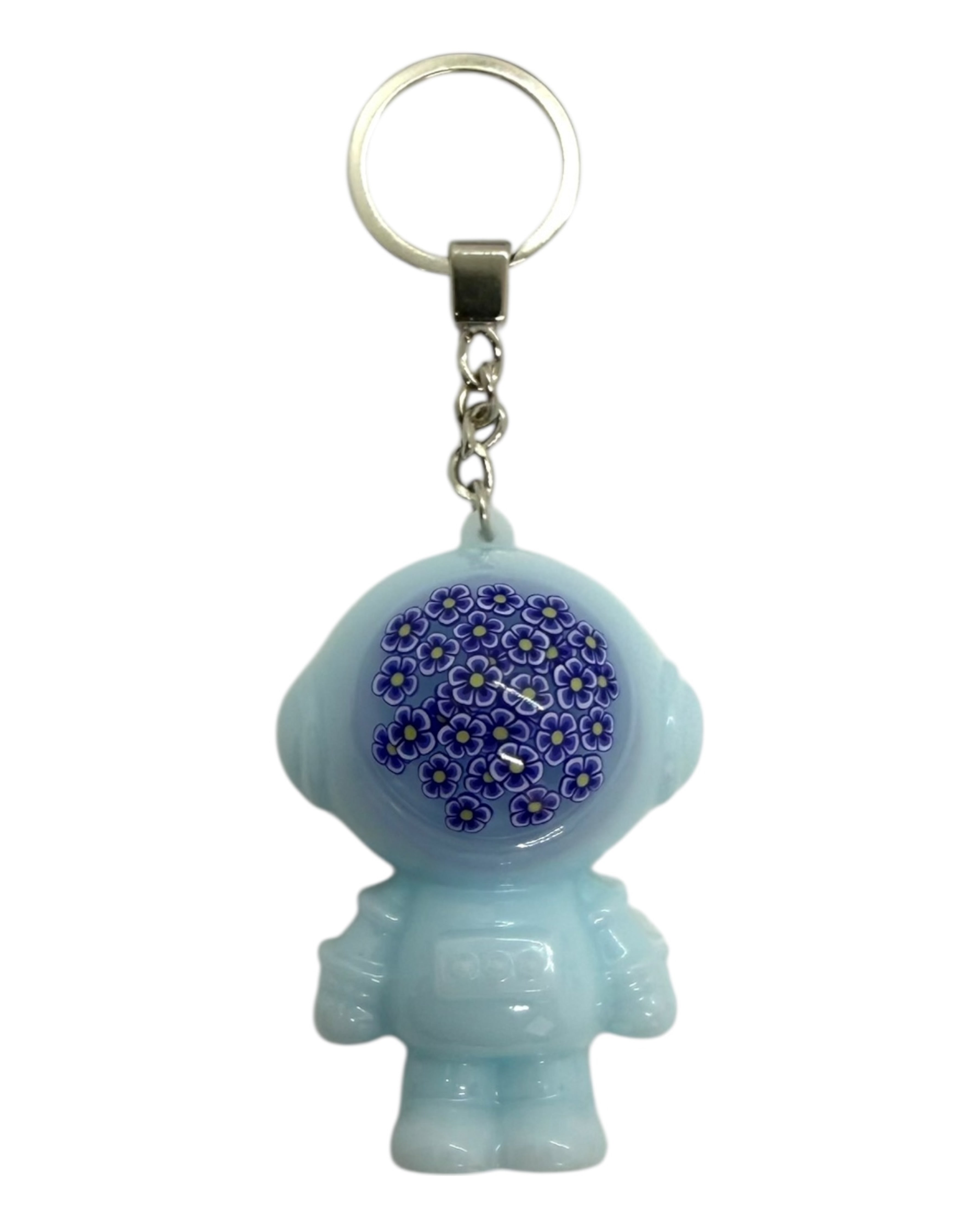 Andy Mayfair accroché à un trousseau, un astro bear élégant inspiré du quartier de Mayfair et de l’univers Bridgerton.