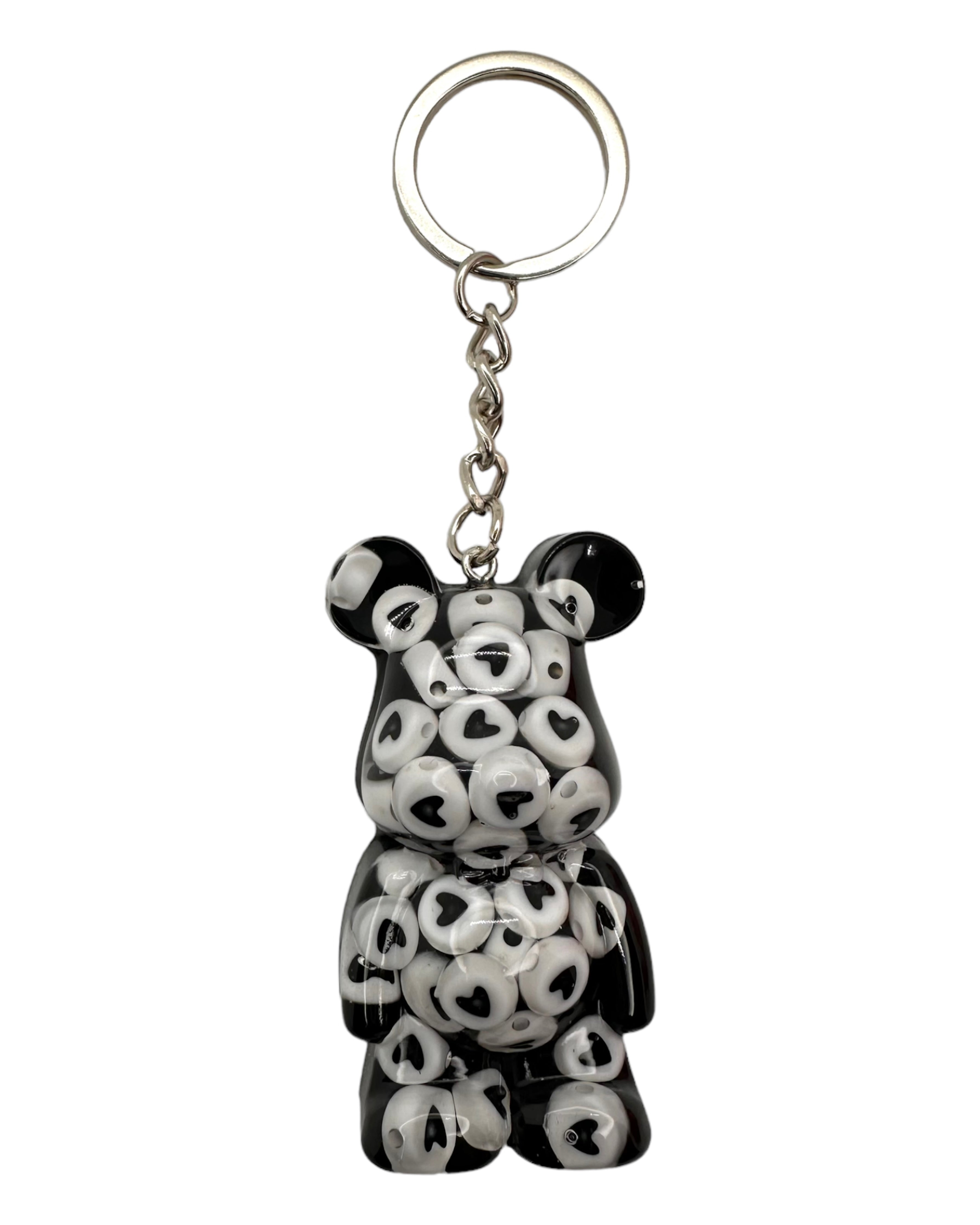 Small Porte Clés Teddy'z Lolie'z coeur noir