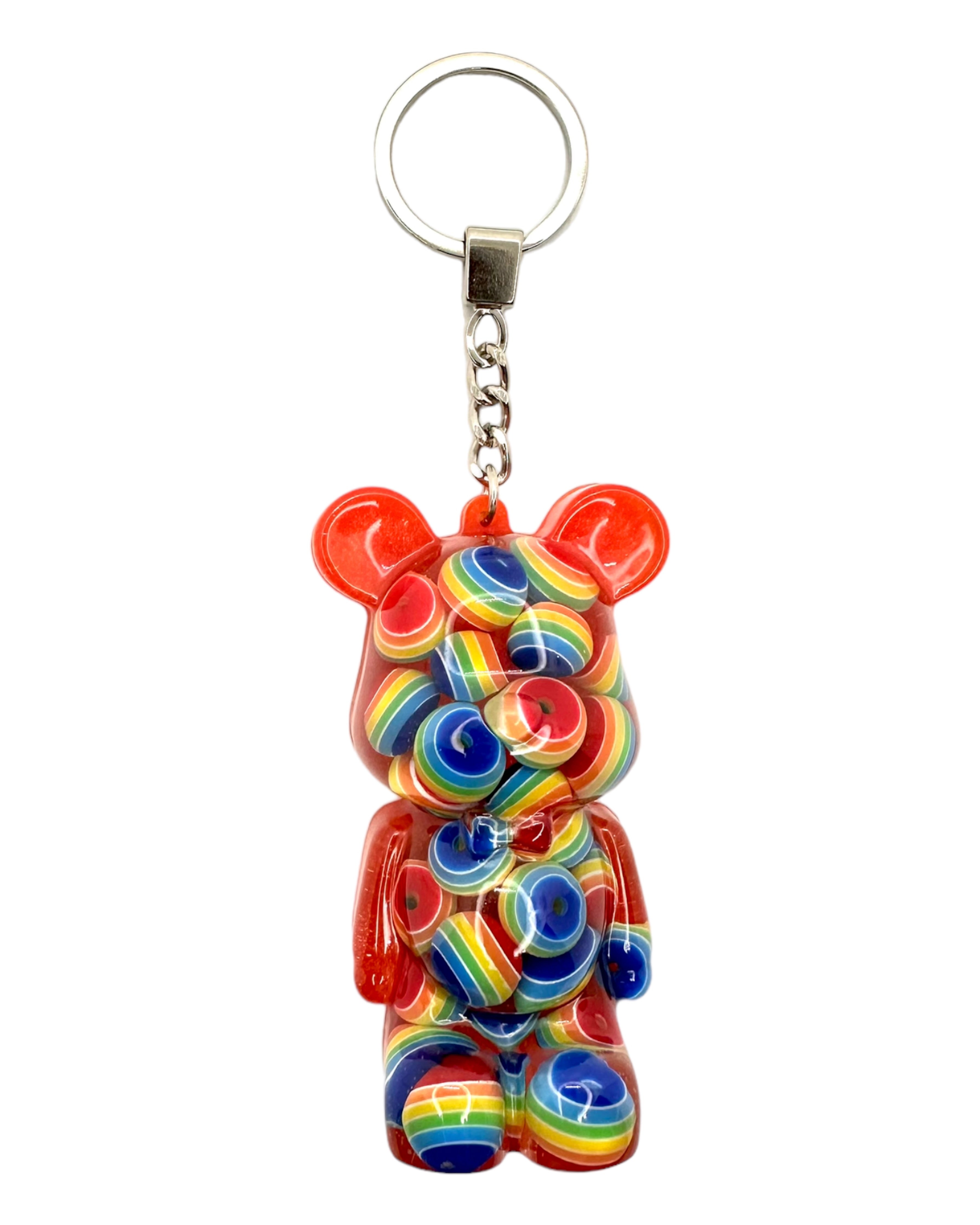 Big Porte Clés Teddy'z Lolie'z Rainbow Boy zoom
