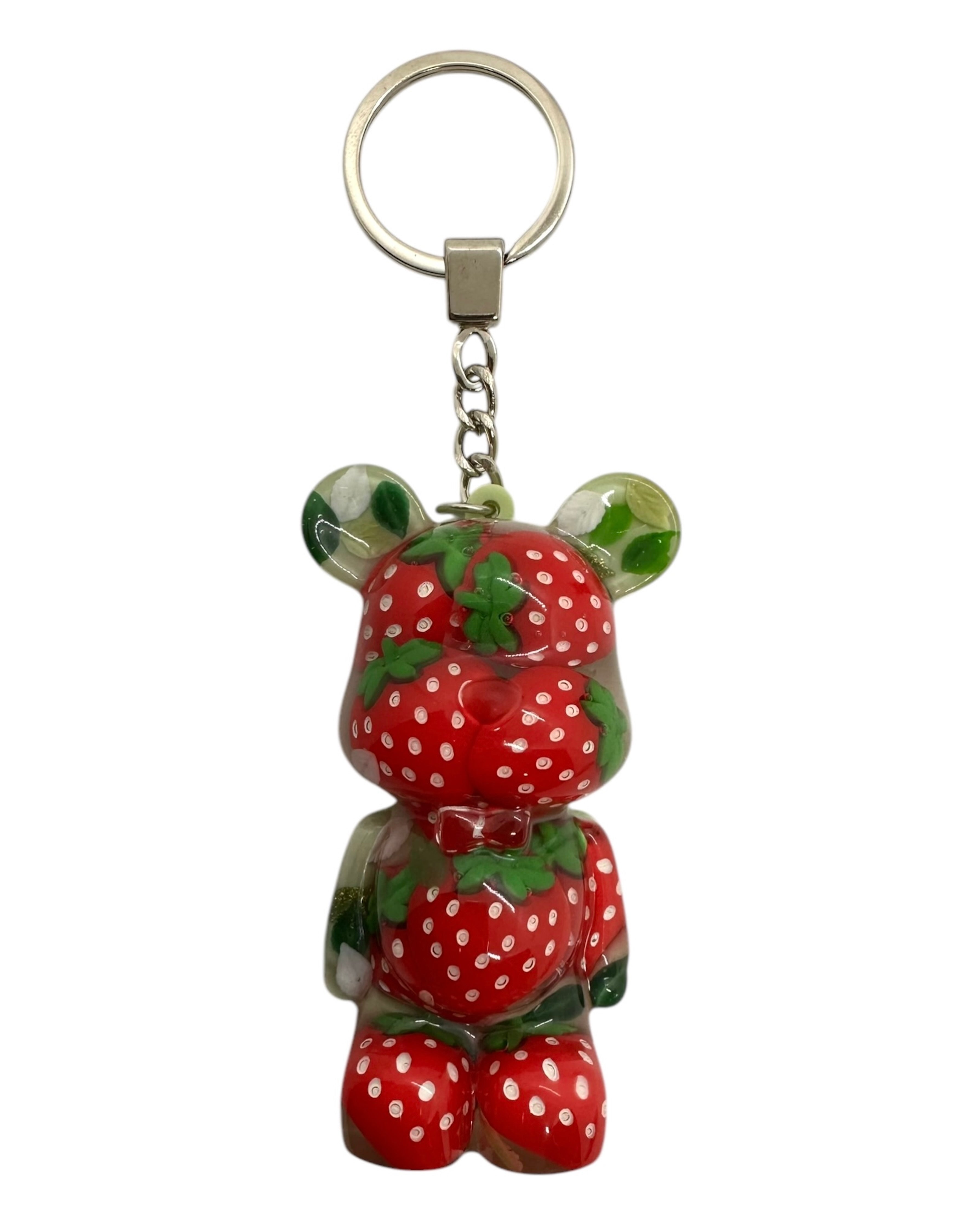 big porte clés teddy' lolie'z en résine epoxy
