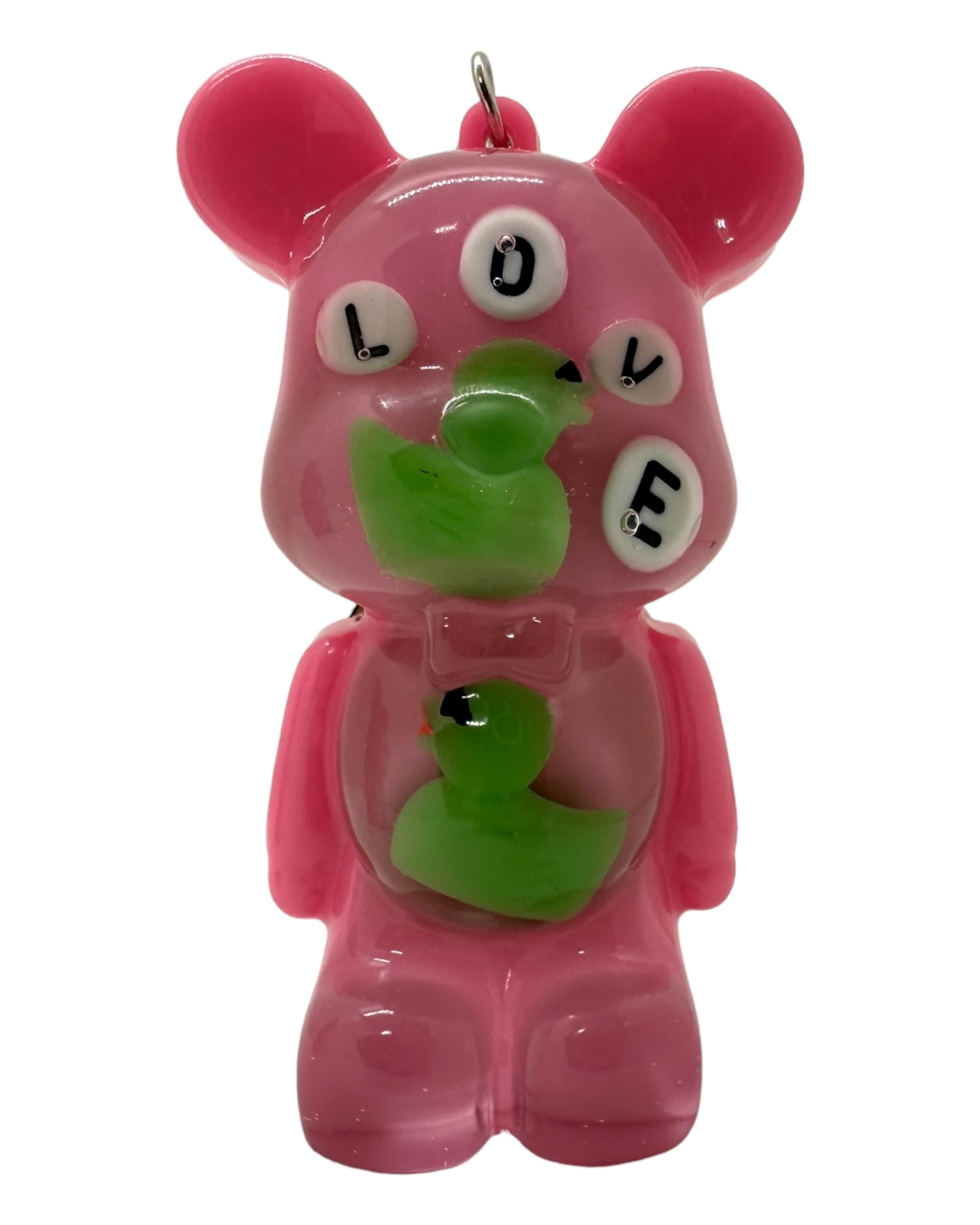 porte clés big teddy'z lolie'z résine epoxy