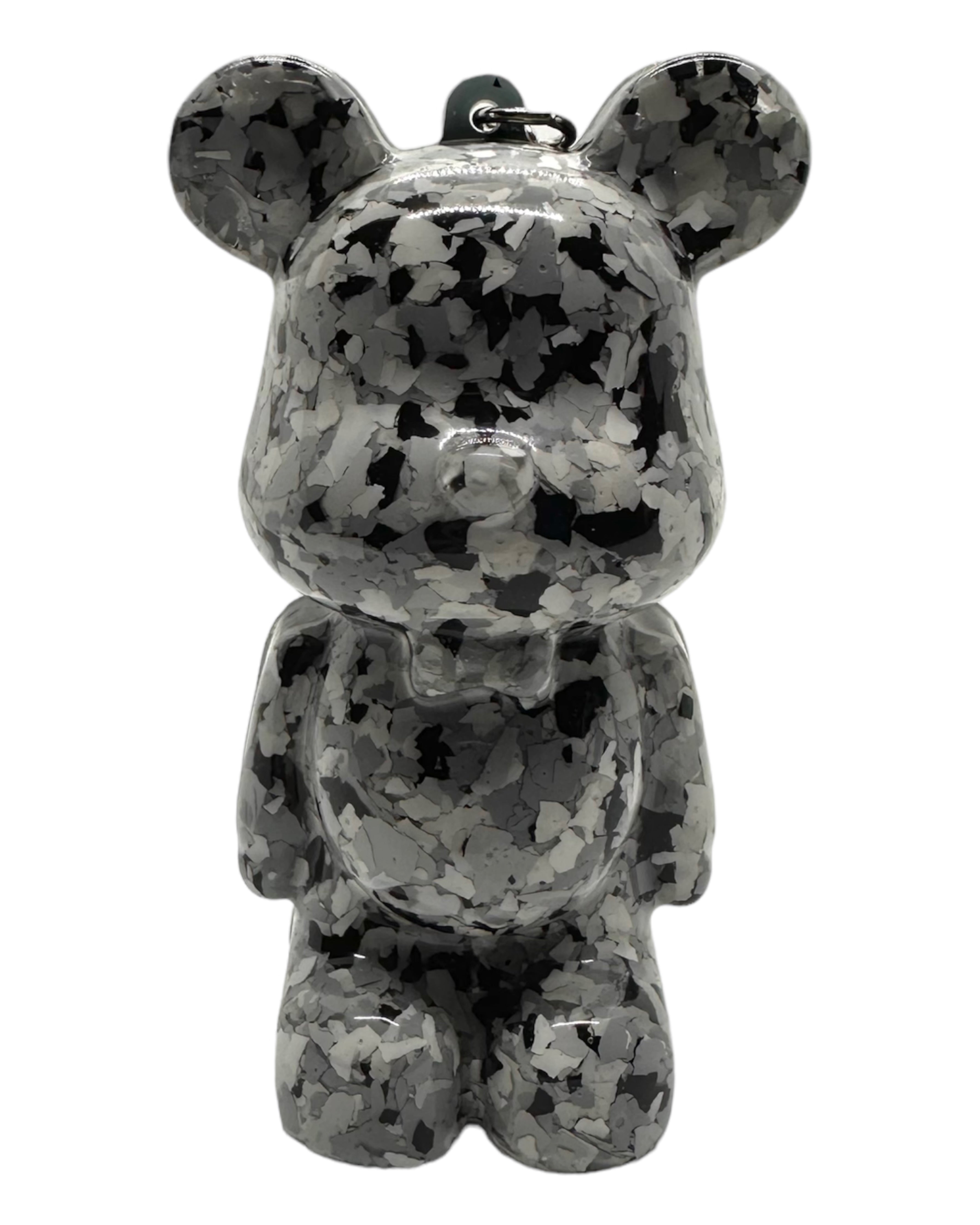 Porte clés teddy'z lolie'z résine epoxy terrazzo
