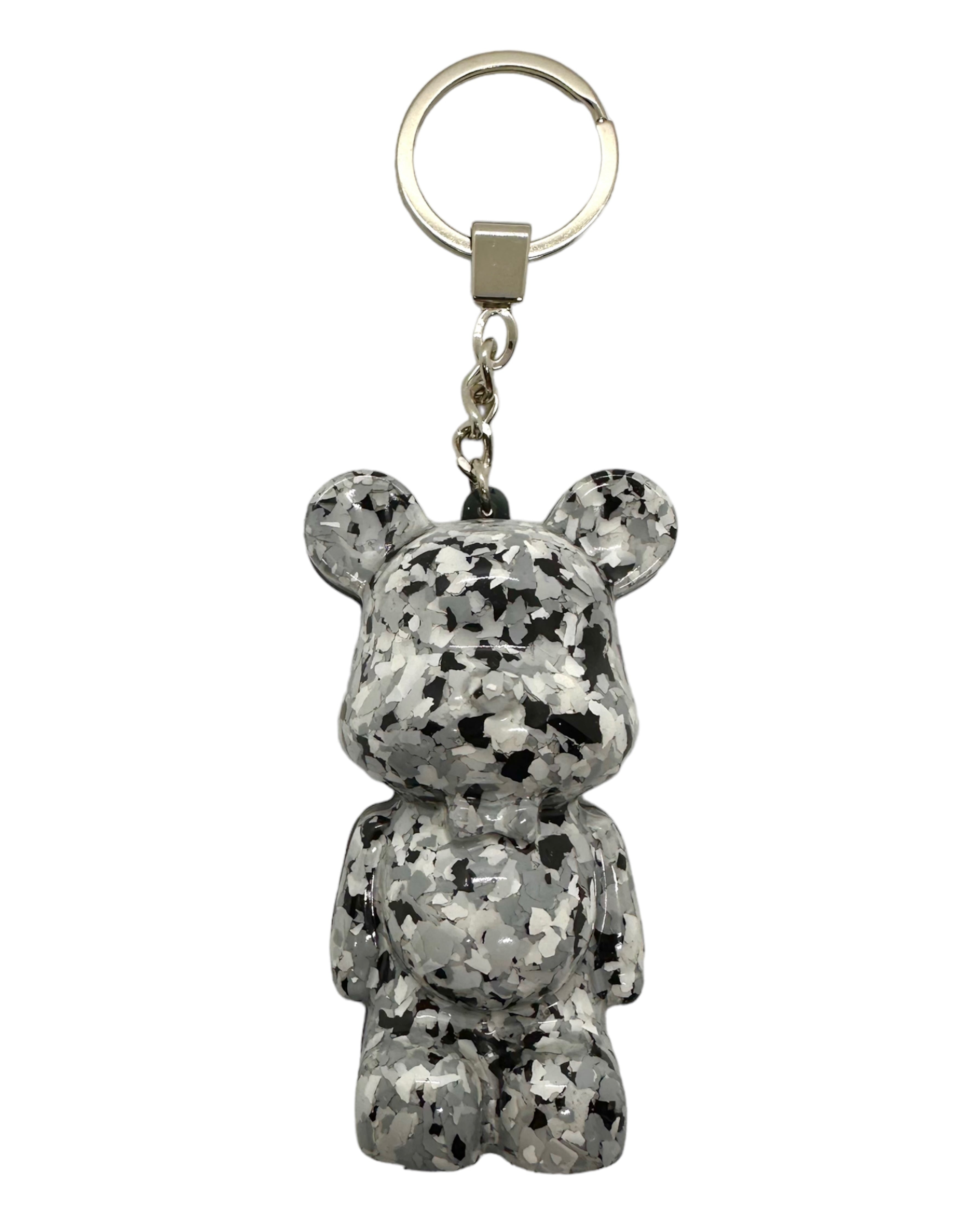 Porte clés teddy'z lolie'z résine epoxy terrazzo