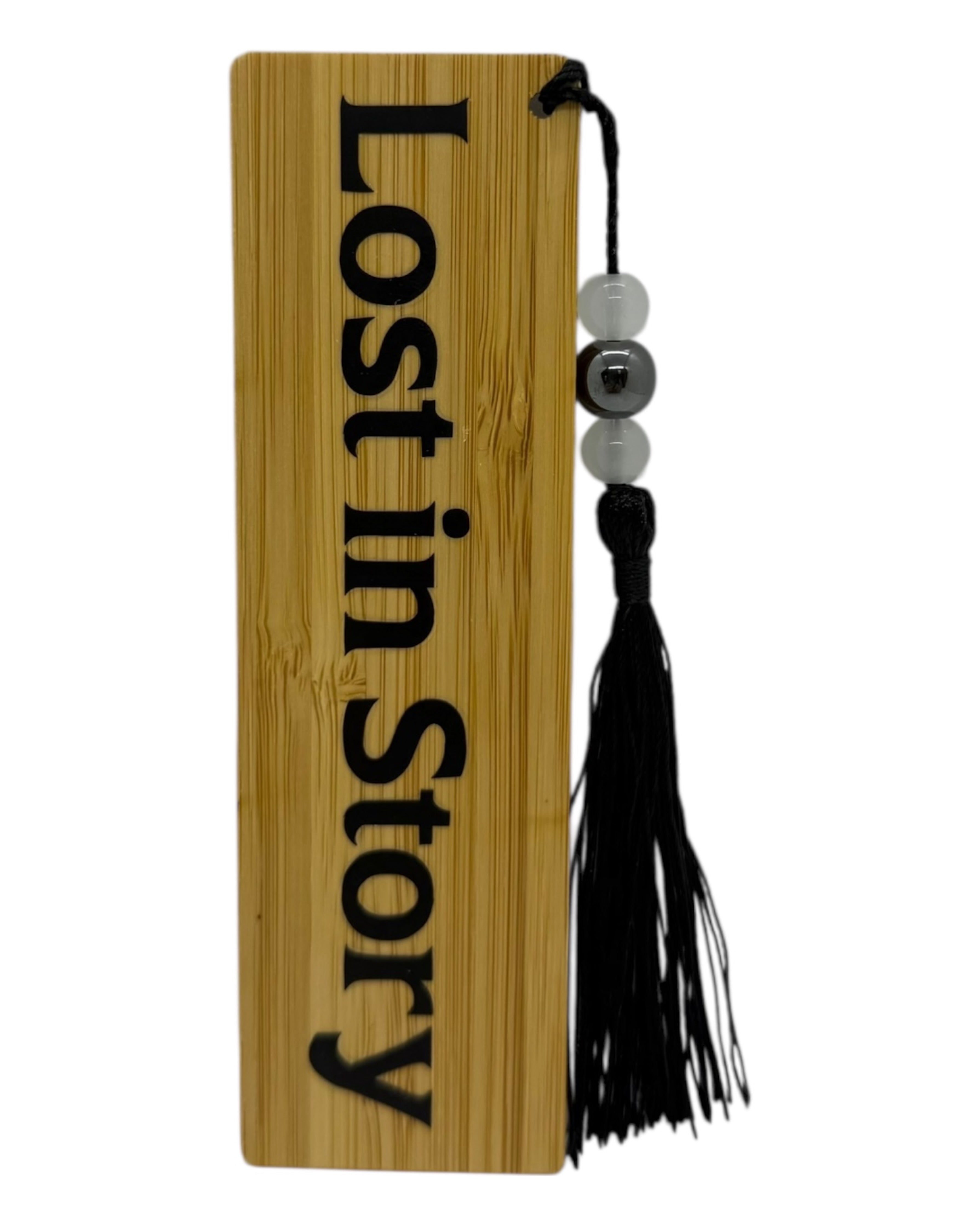 Marque-page bambou "Lost in Story", pour lecteurs passionnés
