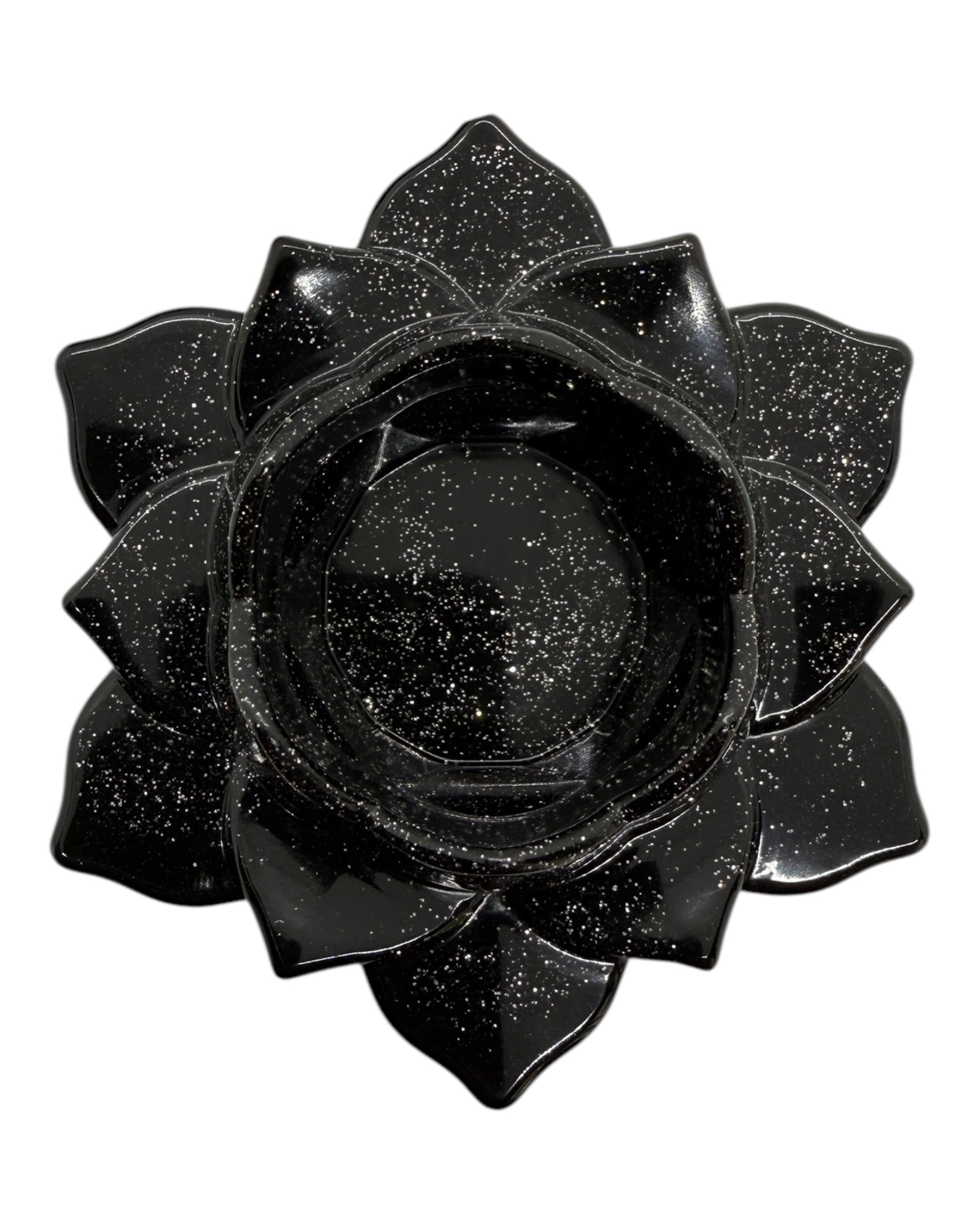 Bougeoir Lotus en résine epoxy lolie'z