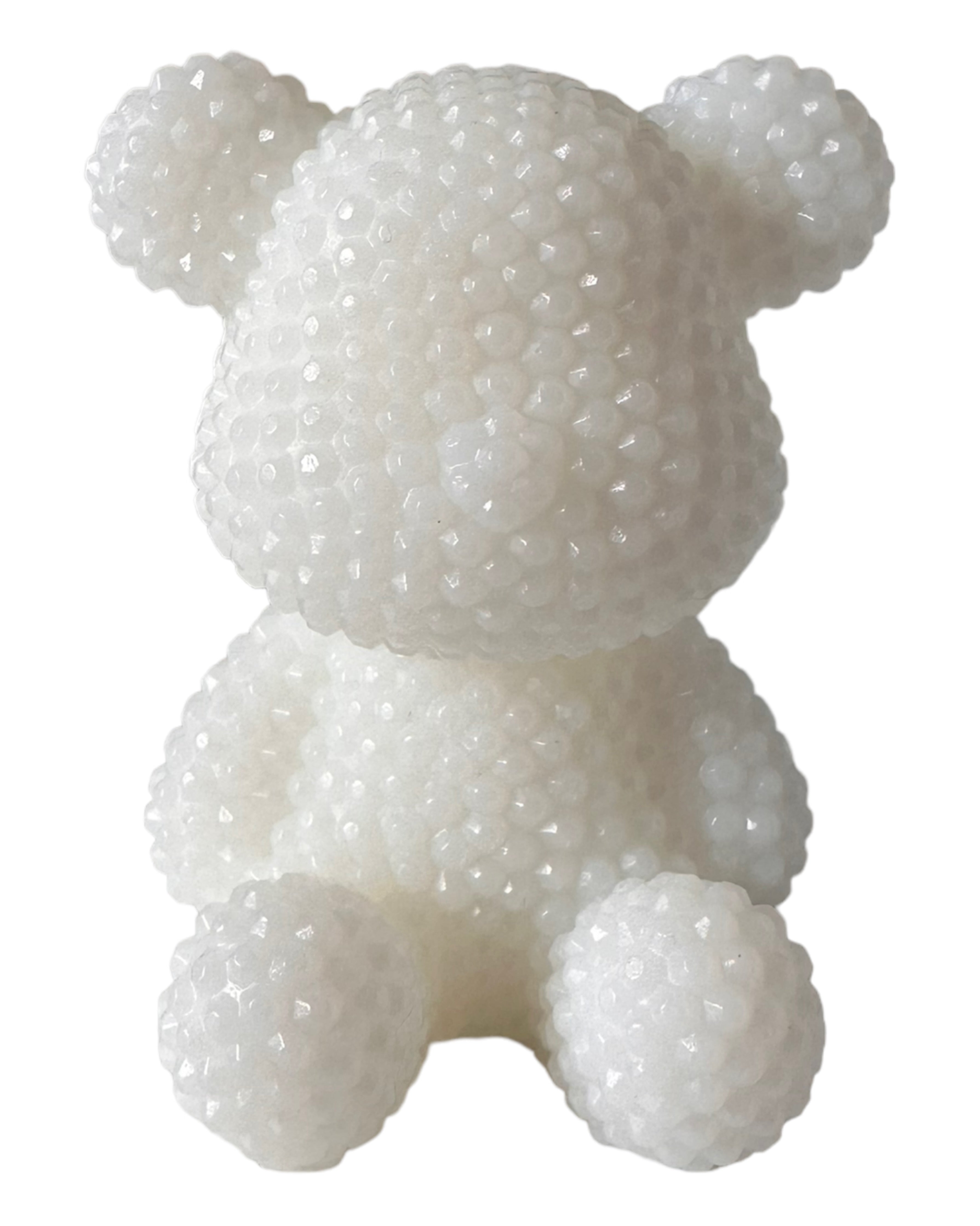 Bubble teddy'z lolie'z résine epoxy blanc