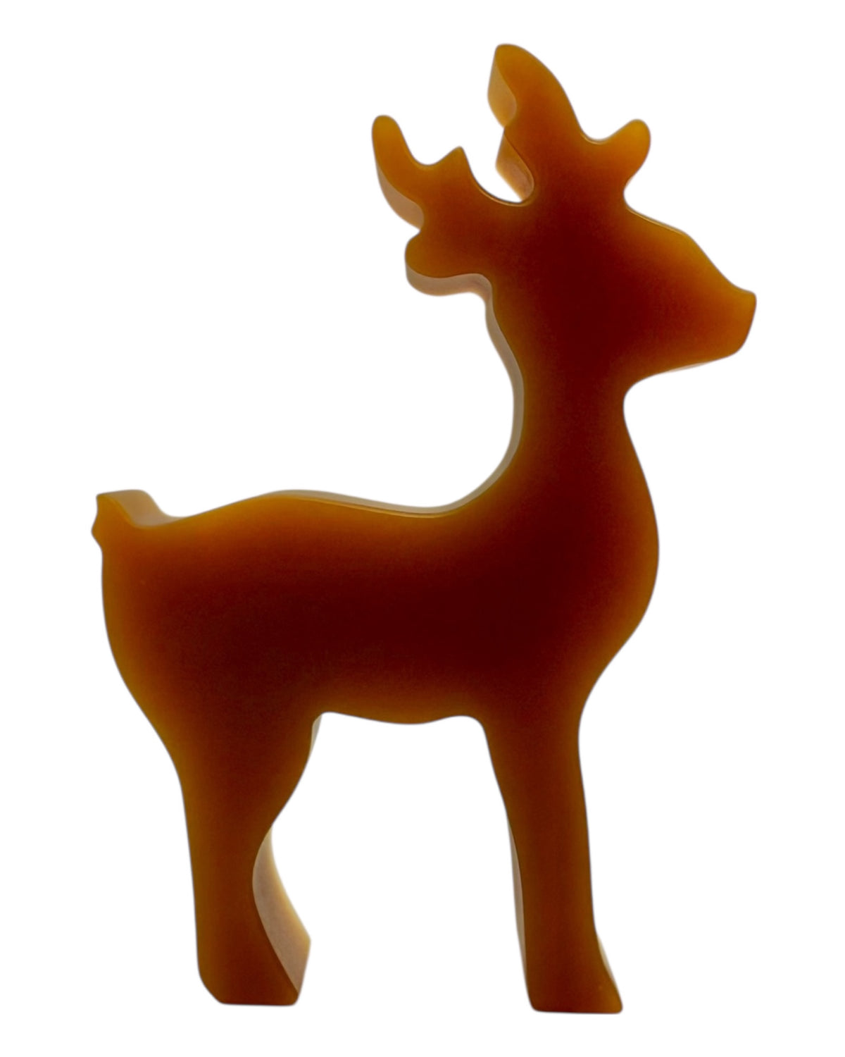 Comet the reindeer en résine époxy caramel, renne de Noël chaleureux Lolie'z