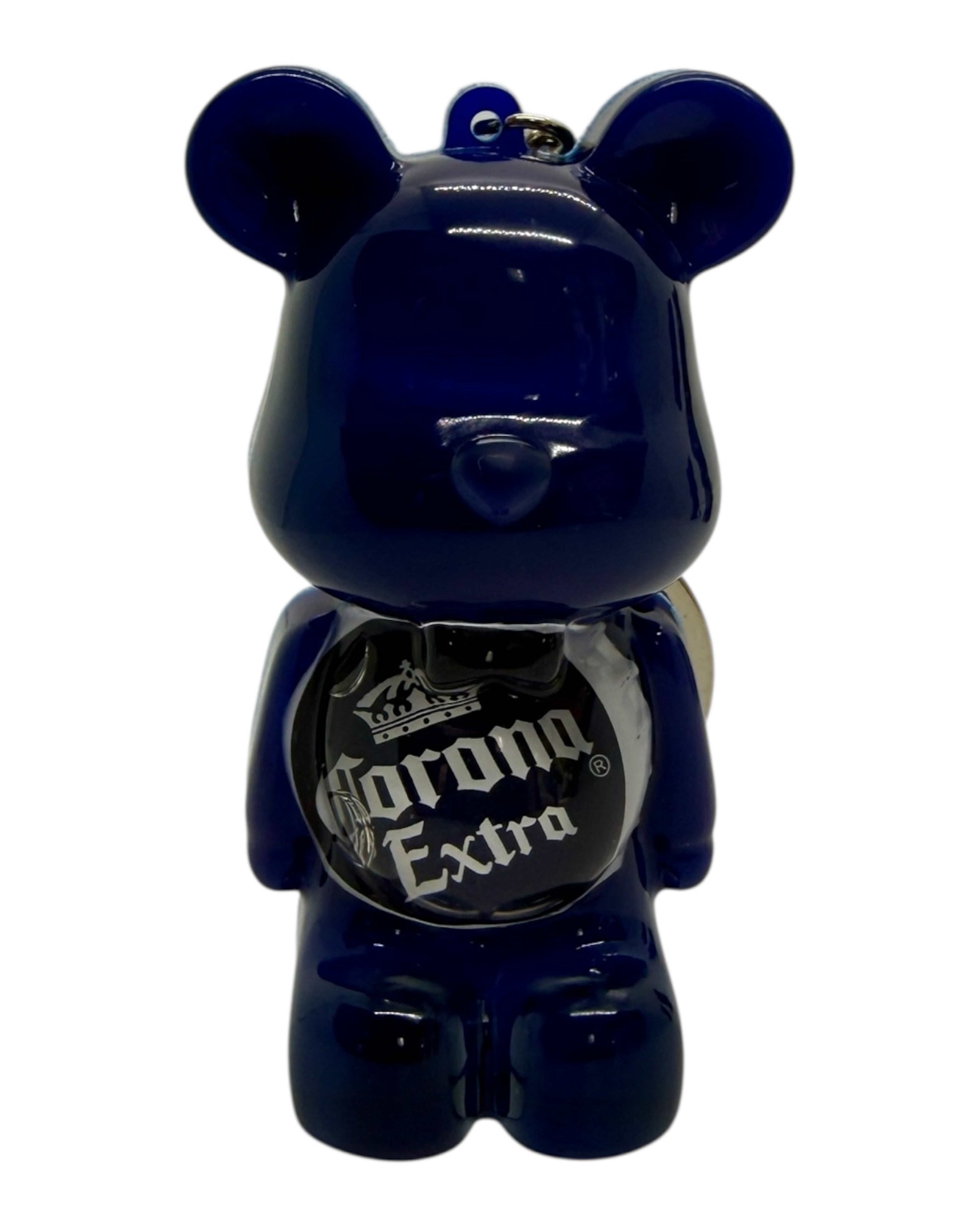 porte clés Ours Teddy’z  artisanal inspiré univers Corona, grigri estival lumineux.