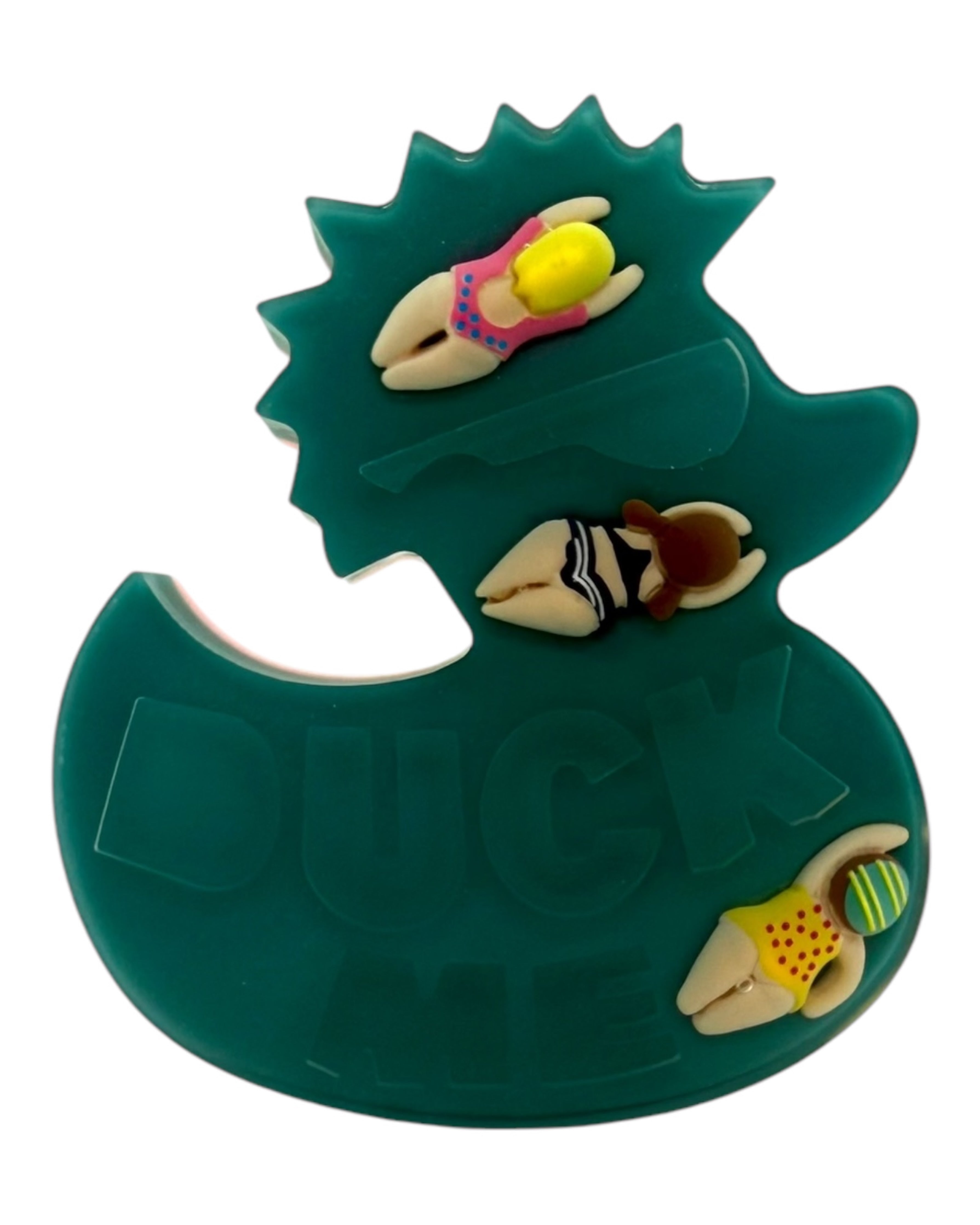 Duke the duck Lolie'z création en résine epoxy