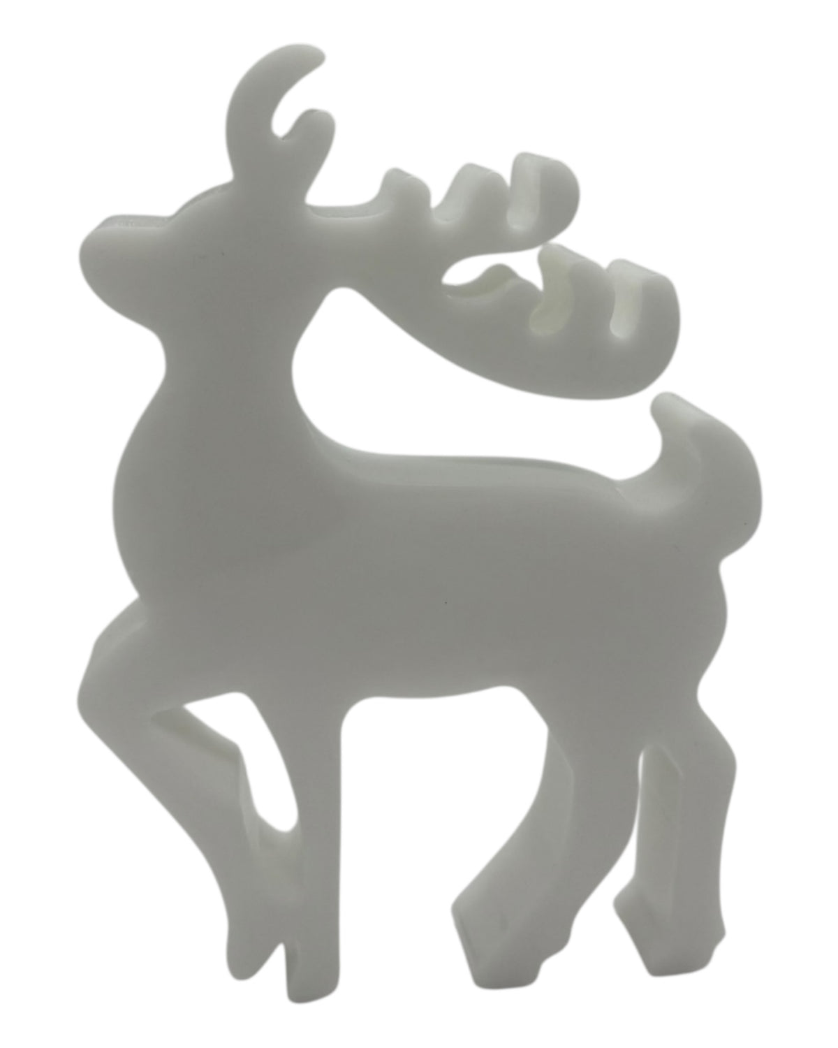 Renne décoratif Dasher, création artisanale en résine époxy pour la décoration de Noël.