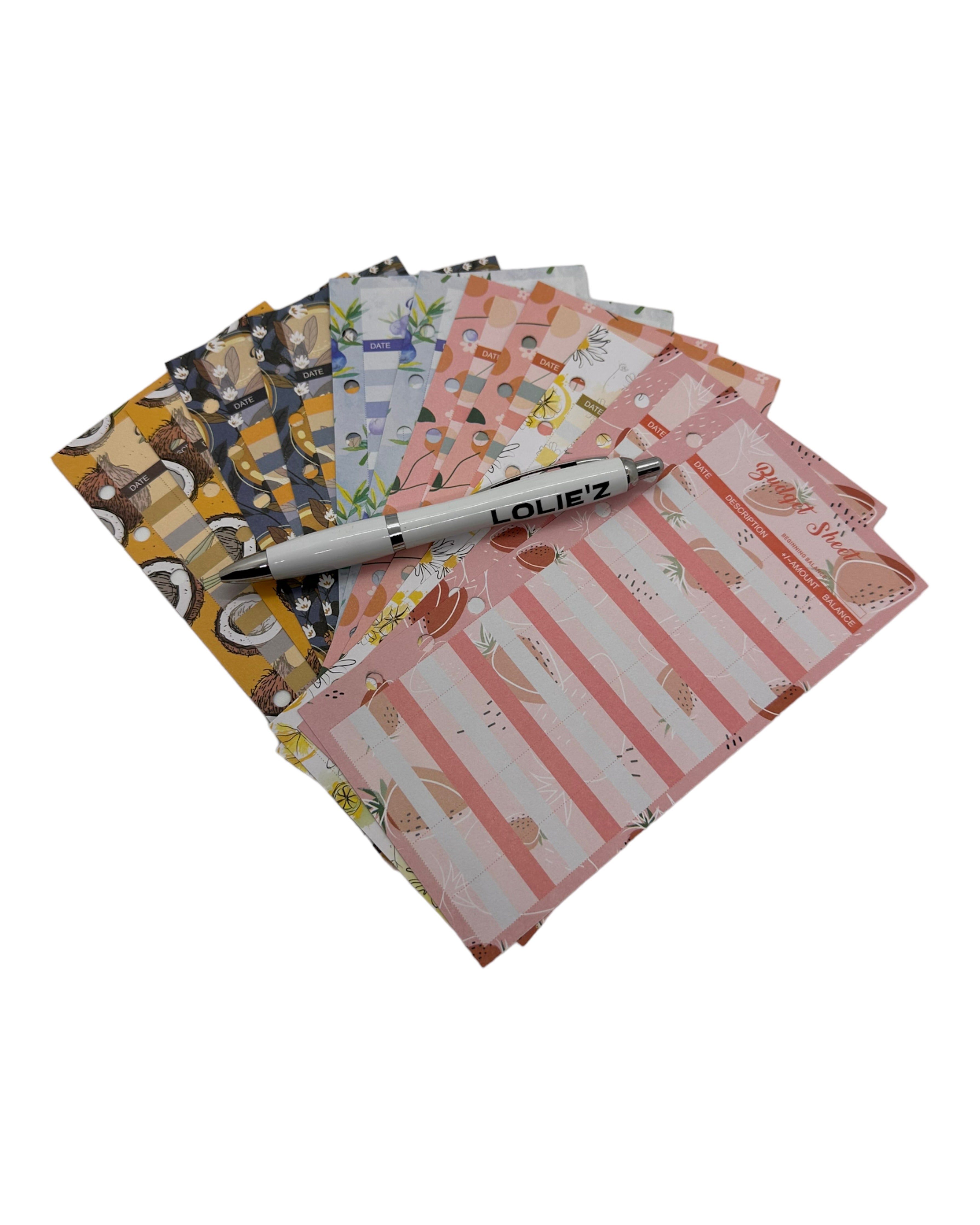 Budget Planner bleu & blanc