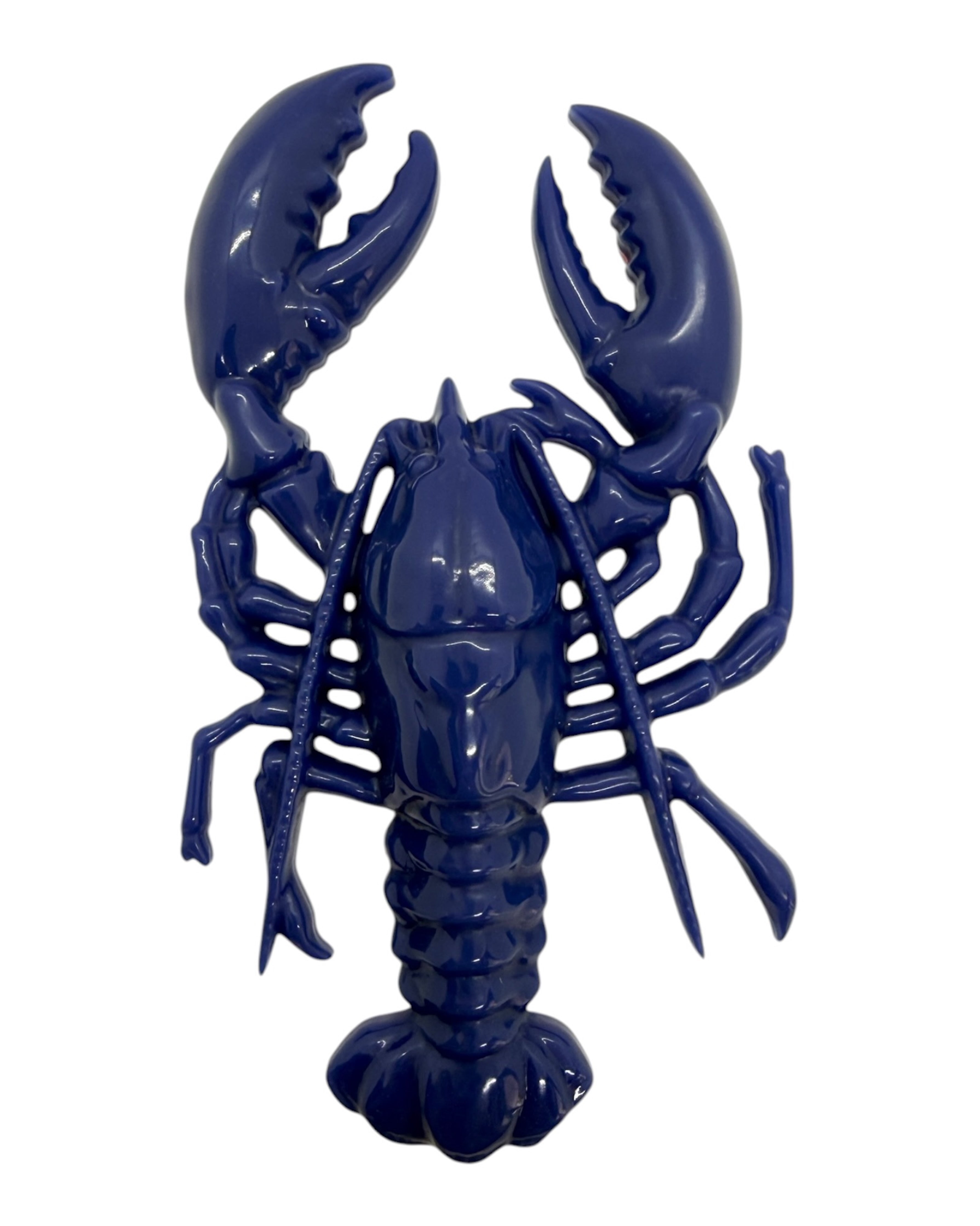 Homard décoratif bleu en résine époxy, finition brillante, pièce unique faite main au style pop et moderne. Lolie'z