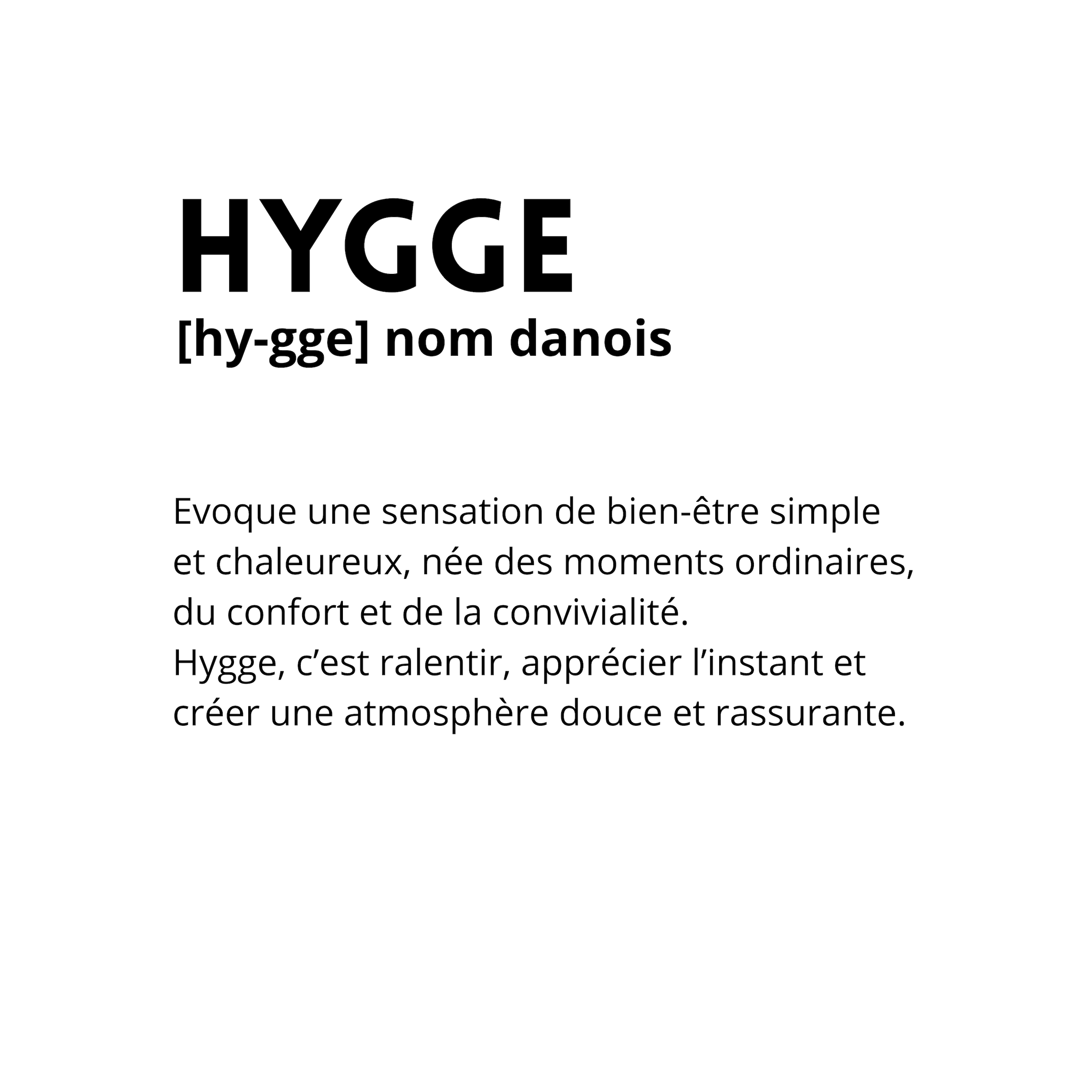 Sac Hygge, sac original orne de mots du monde pour une allure chaleureuse et reconfortante
