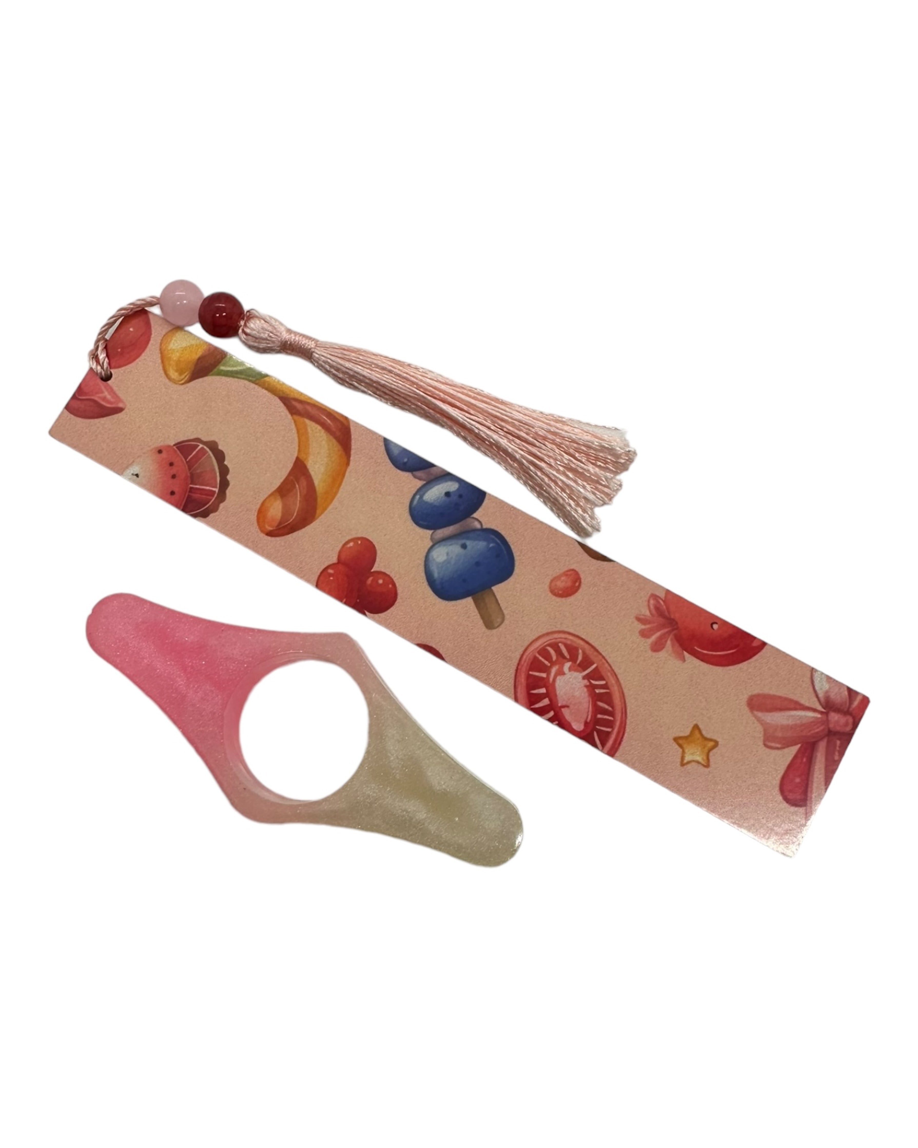 kit lecteur lolie'z marque page & bague de lecture