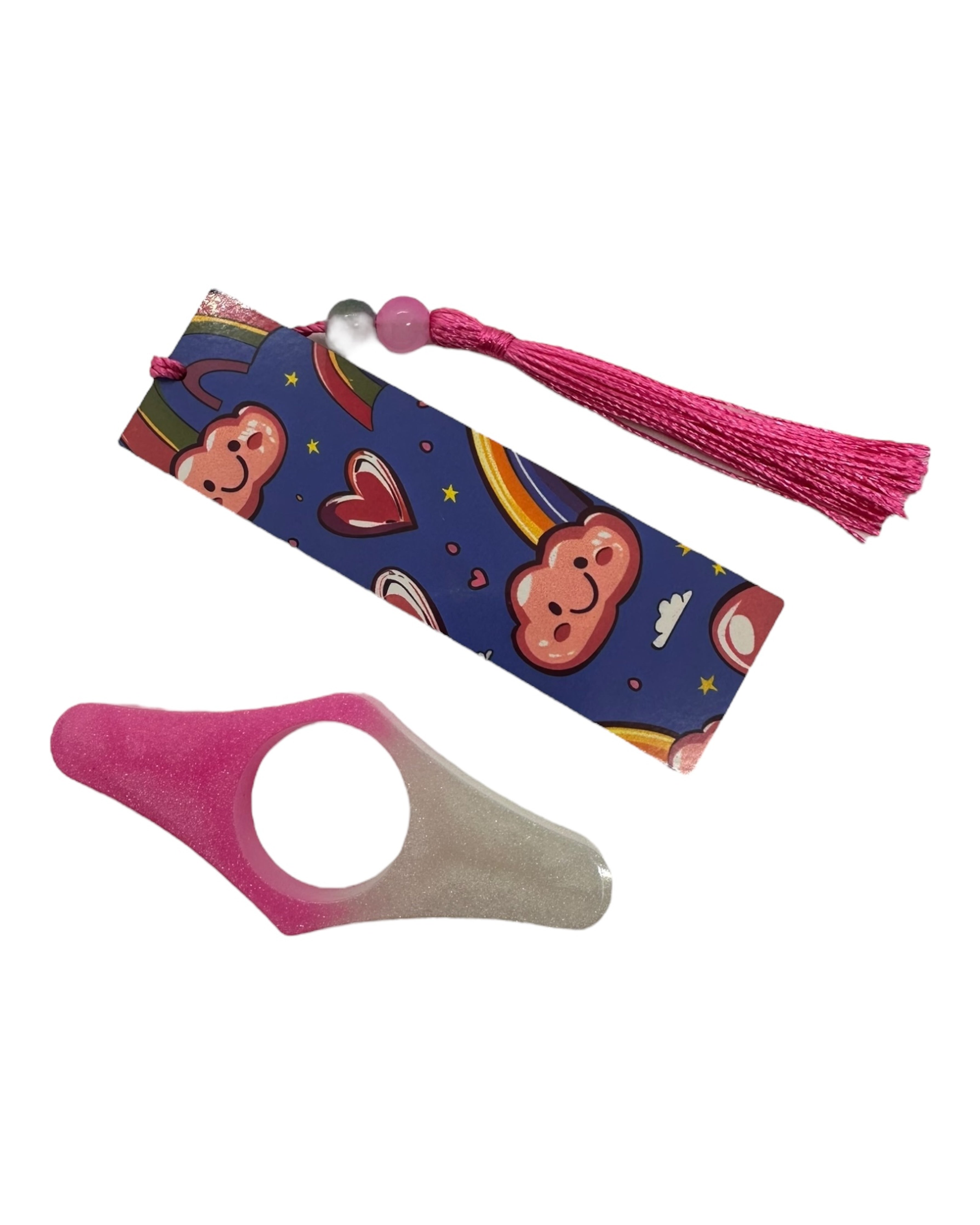 kit lecteur lolie'z marque page & bague de lecture