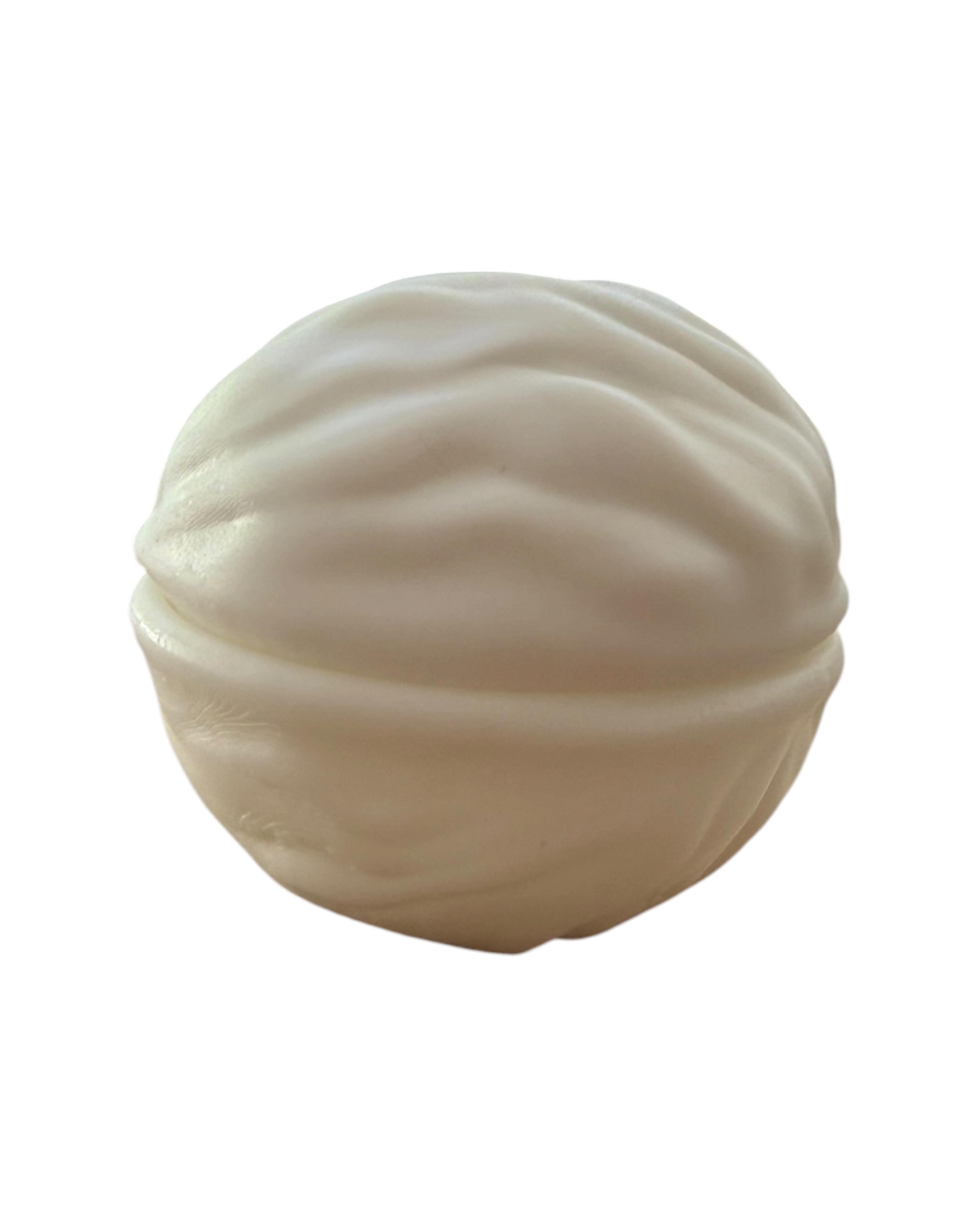Little Walnut blanche Lolie’z, petite boîte à trésors en forme de noix fabriquée à la main en résine époxy pour souvenirs, dents de lait et bijoux.